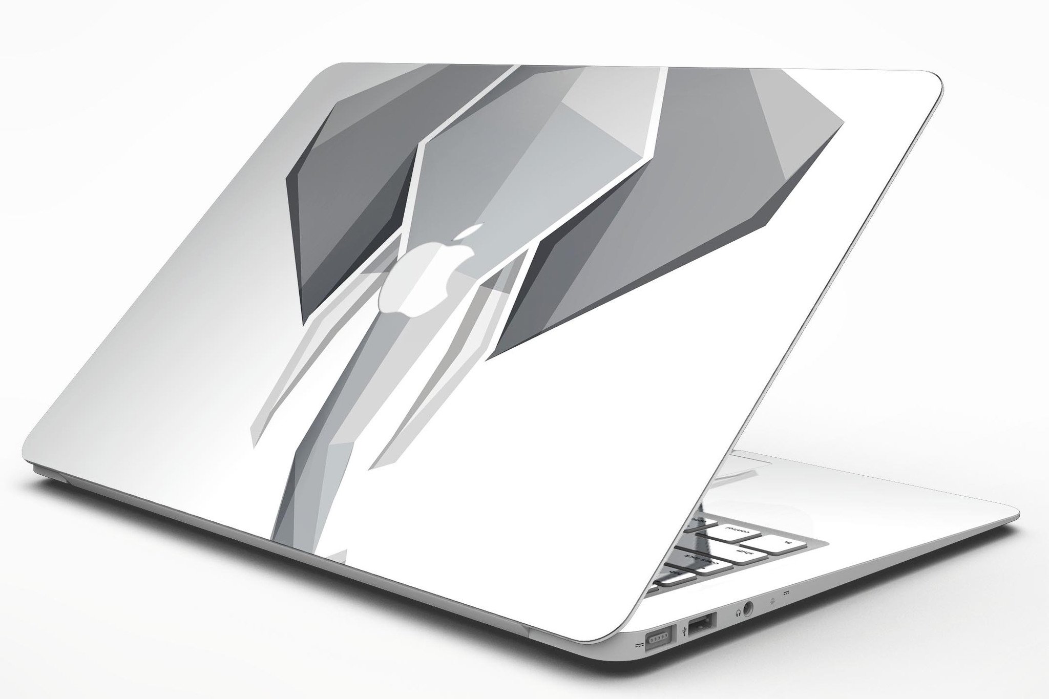 Geometric Elephant MacBook Air Skin Kit showcasing a vibrant elephant design on a sleek laptop surface.