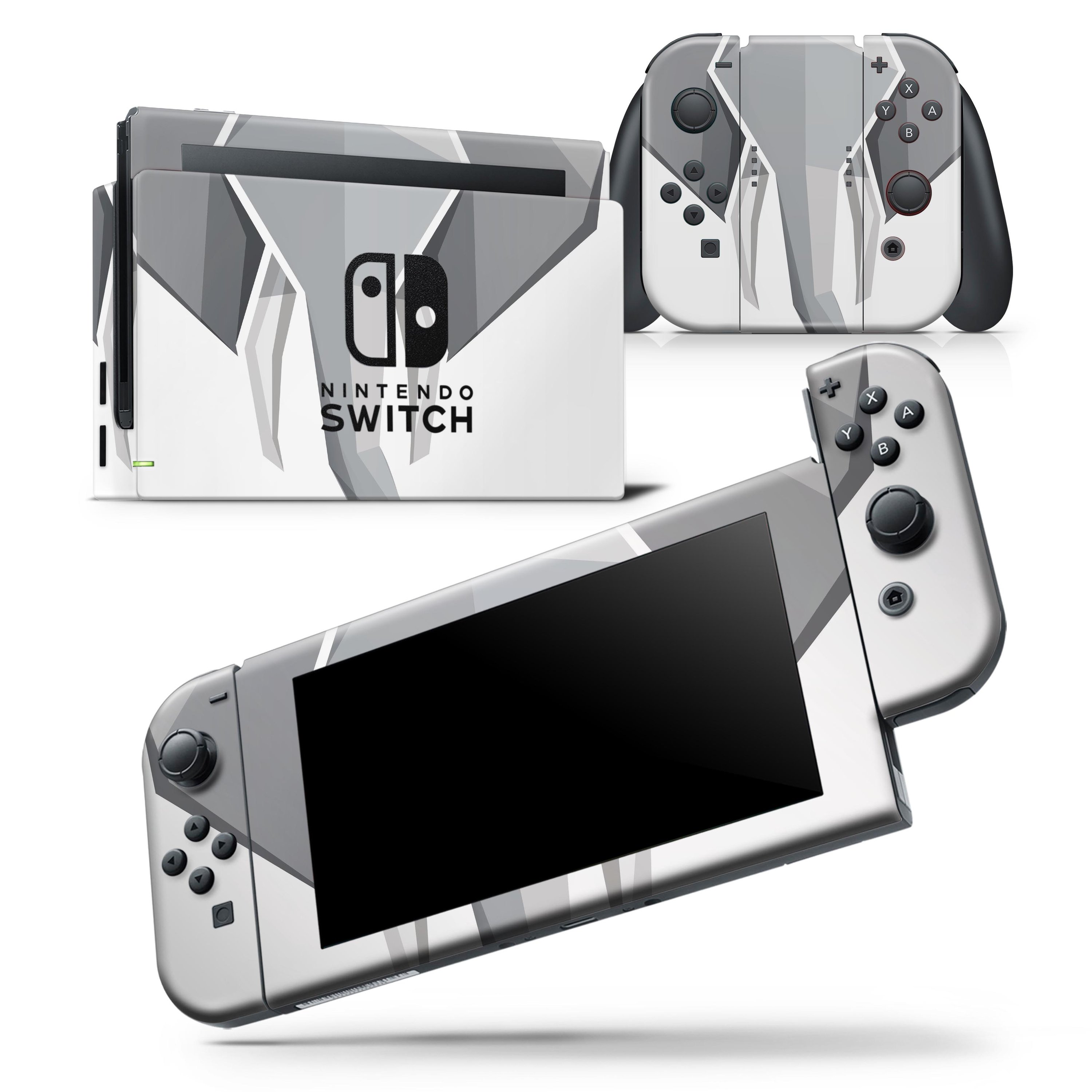 Geometric Elephant skin wrap decal for Nintendo Switch Lite, showcasing vibrant design and precise fit.