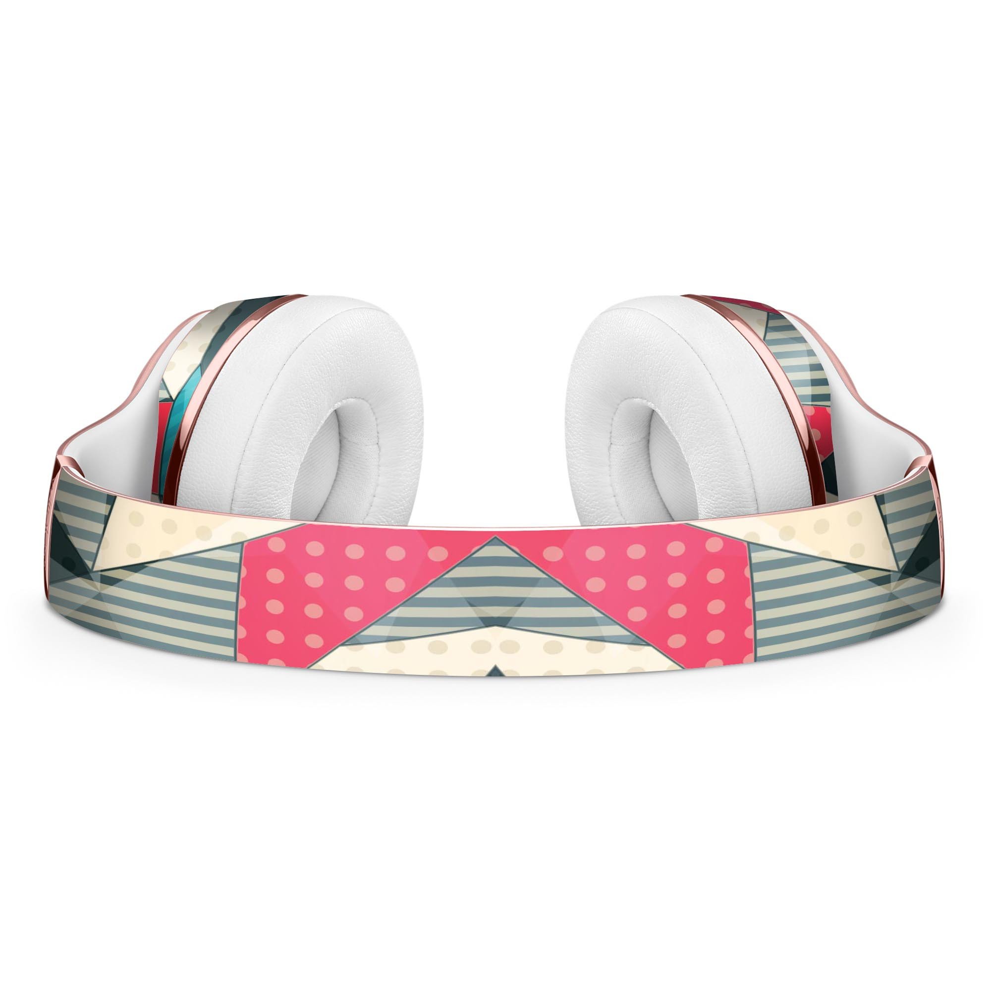 Geometry and Polkadots Full-Body Skin Kit for Beats by Dre Solo 3, showcasing vibrant patterns and a perfect fit.