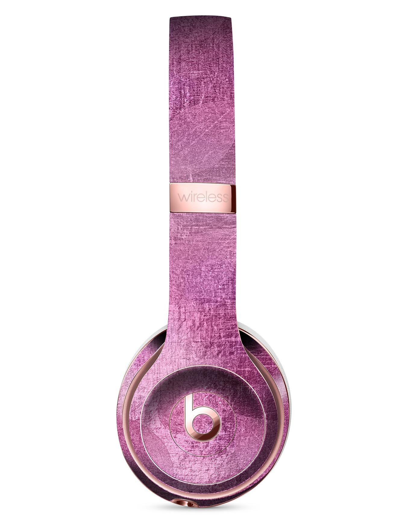 Glamorous Pink Leaves Full-Body Skin Kit for Beats by Dre Solo 3, showcasing vibrant pink leaves design on a sleek vinyl surface.