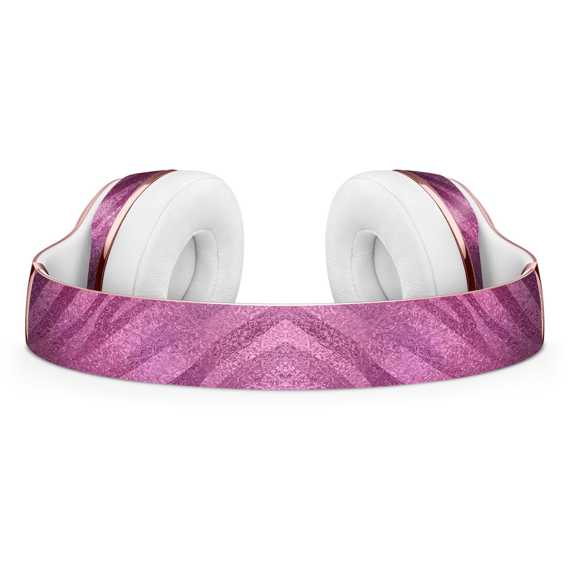 Glamorous Pink Toned Zebra Full-Body Skin Kit for Beats by Dre, showcasing vibrant pink zebra pattern on sleek vinyl material.