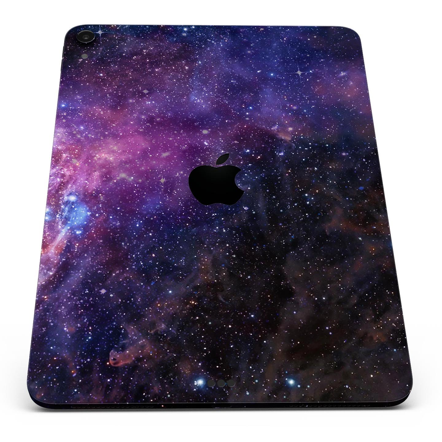 Glowing Deep Space skin decal for Apple iPad Pro, showcasing vibrant cosmic design and ultra-thin protection.