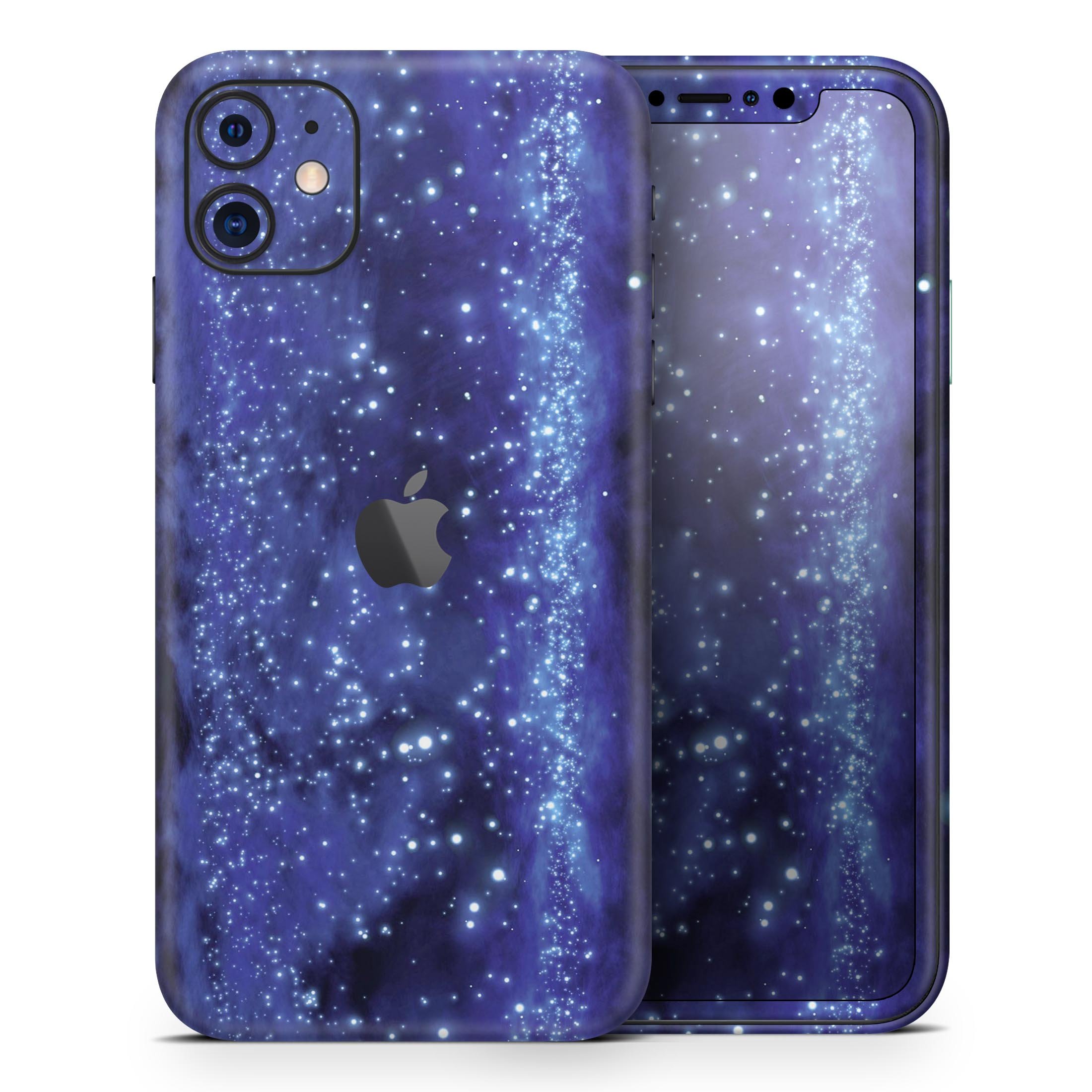 Glowing Purple V2 Orbs of Light skin for Apple iPhone, showcasing vibrant purple design on a sleek device.