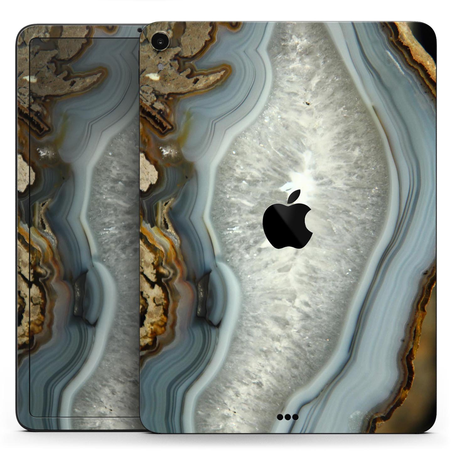 Gold Crystal full body skin decal for Apple iPad Pro 12.9" and 11", showcasing premium 3M materials and sleek design.