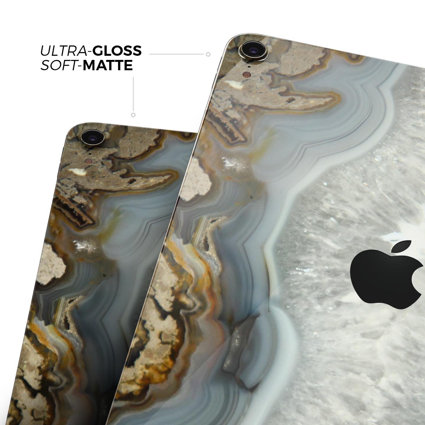 Gold Crystal full body skin decal for Apple iPad Pro 12.9" and 11", showcasing premium 3M materials and sleek design.