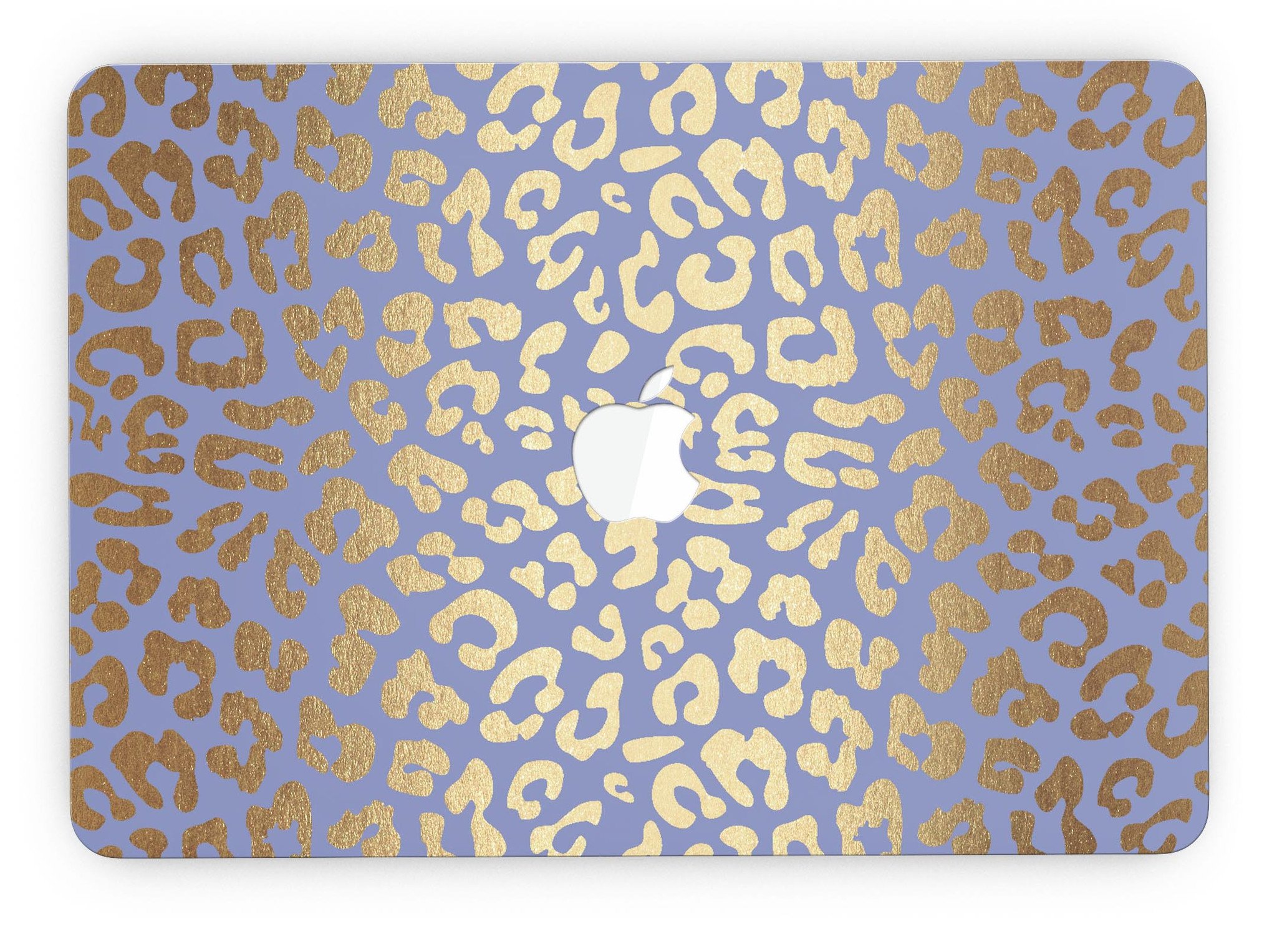 Gold Flaked Animal Design Skin for MacBook Pro with Retina Display, showcasing a stylish and protective vinyl cover.