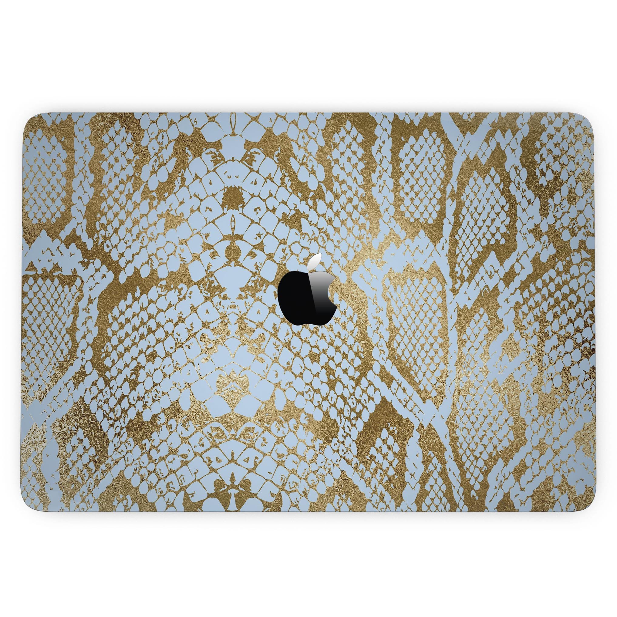 Gold Flaked Animal Laced Skin Kit for 13" MacBook Pro without Touch Bar, showcasing a stylish design and premium vinyl material.