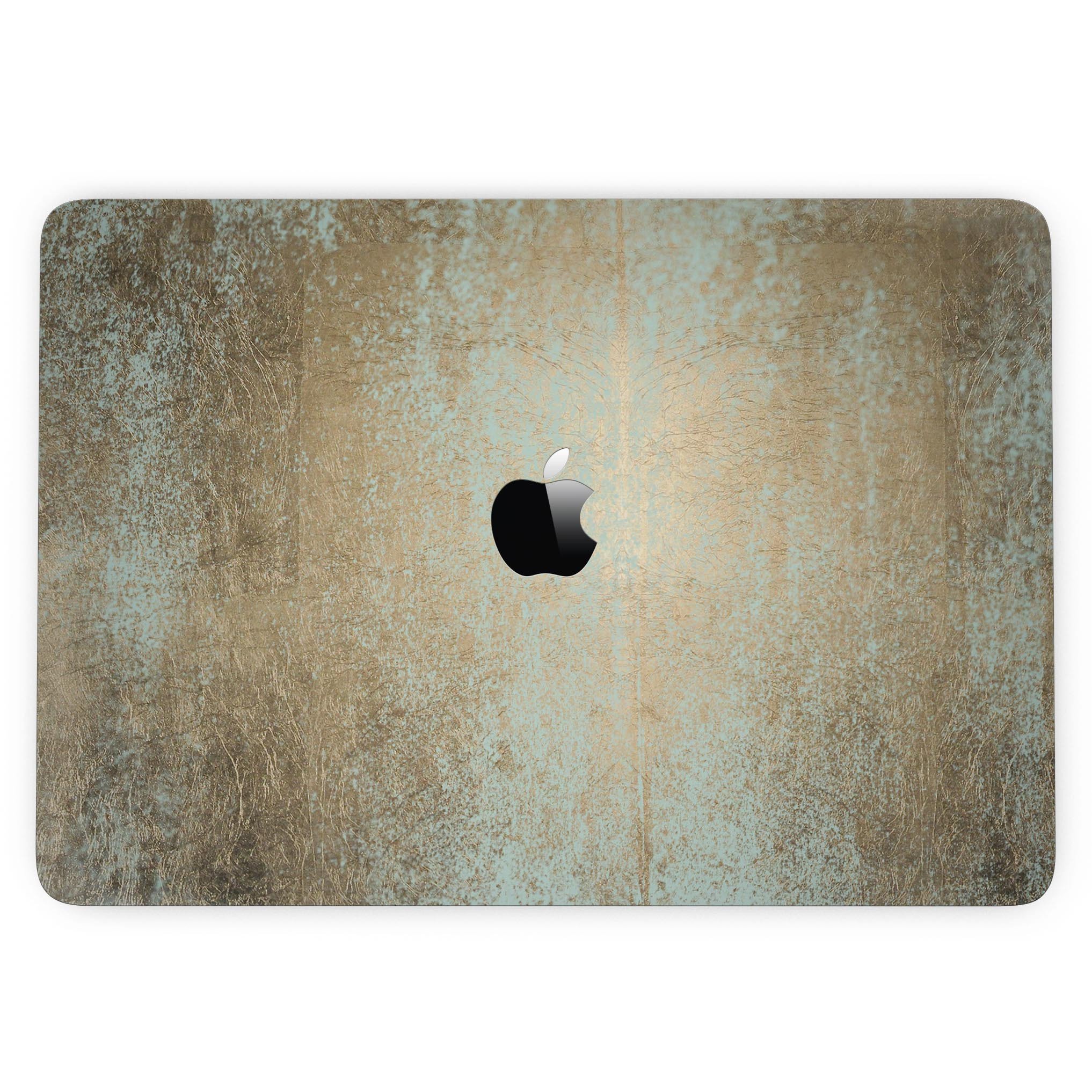 Gold Foiled Surface v1 Skin Kit for 13" MacBook Pro without Touch Bar, showcasing a stylish gold design on a sleek laptop.