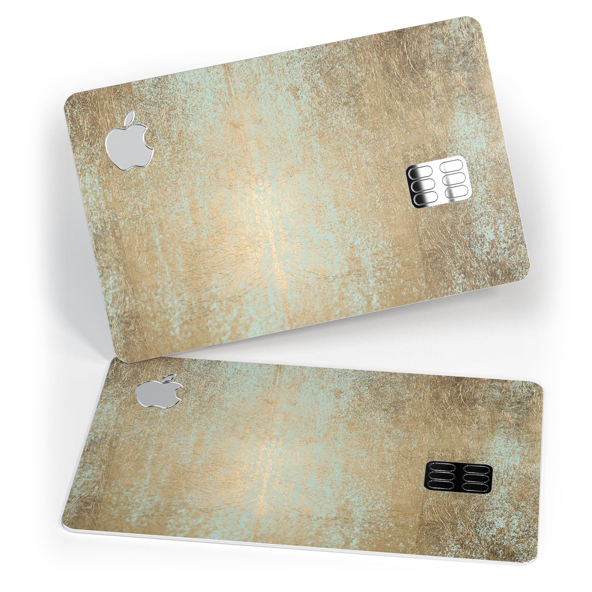 Gold Foiled Surface v1 decal skin-kit for Apple Card, showcasing premium vinyl protection with a luxurious gold finish.