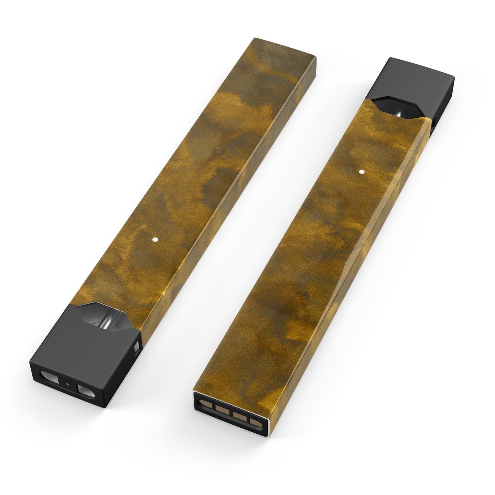 Gold Foiled V1 premium decal skin-wrap sticker designed for JUUL vaping device, showcasing a stylish gold foil finish.