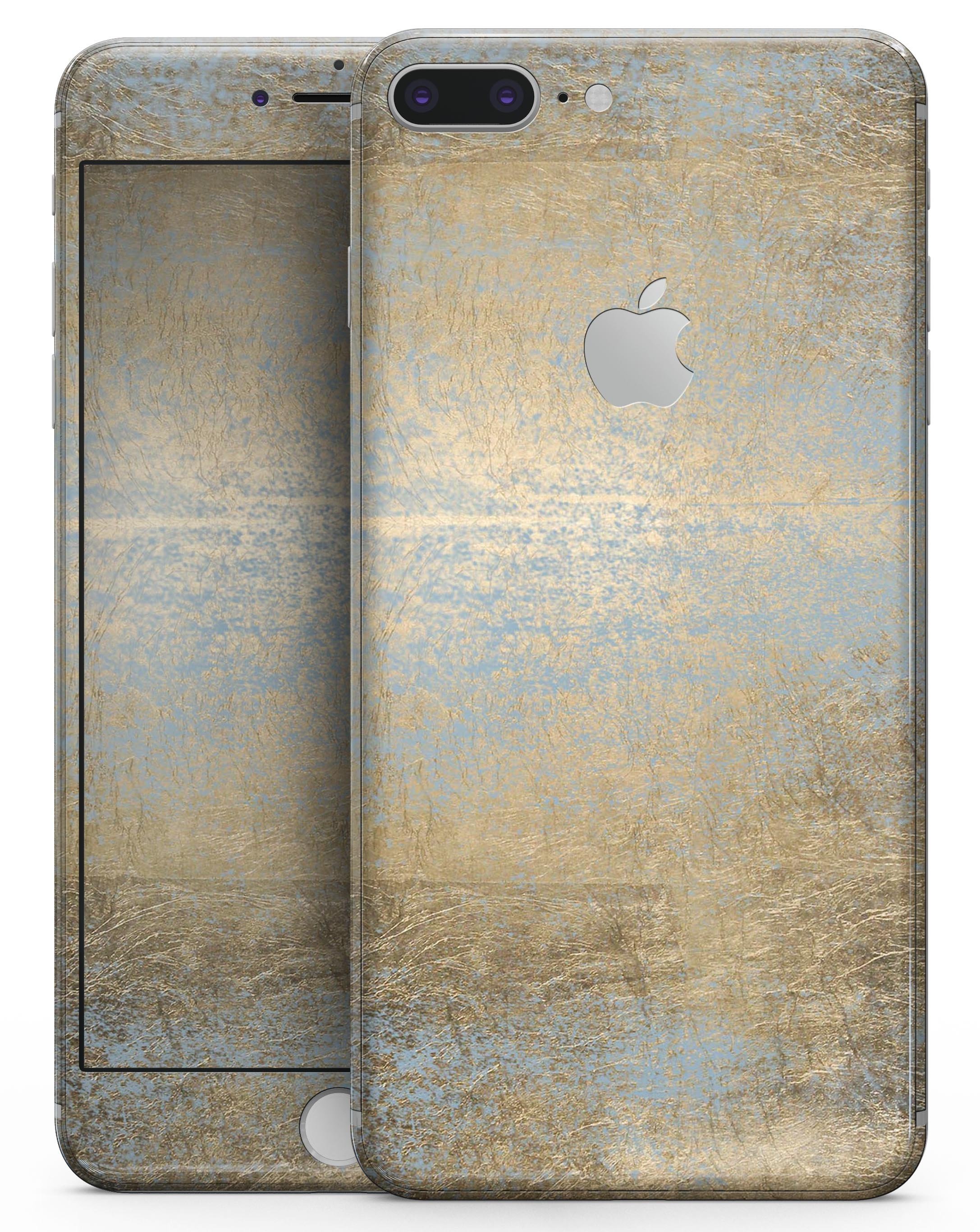 Gold Scratched Foil skin for iPhone 8 and 8 Plus, showcasing a stylish design with a scratched foil texture.