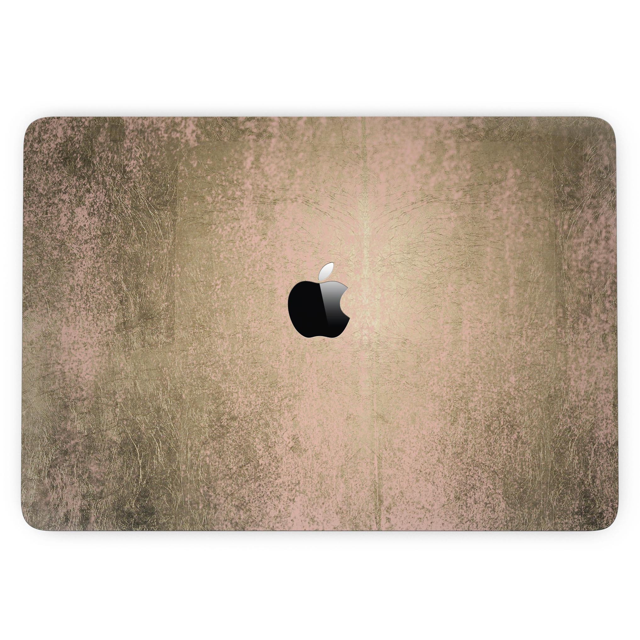 Gold Scratched Foil skin kit for MacBook Pro with Touch Bar, showcasing a stylish design that protects against scratches.