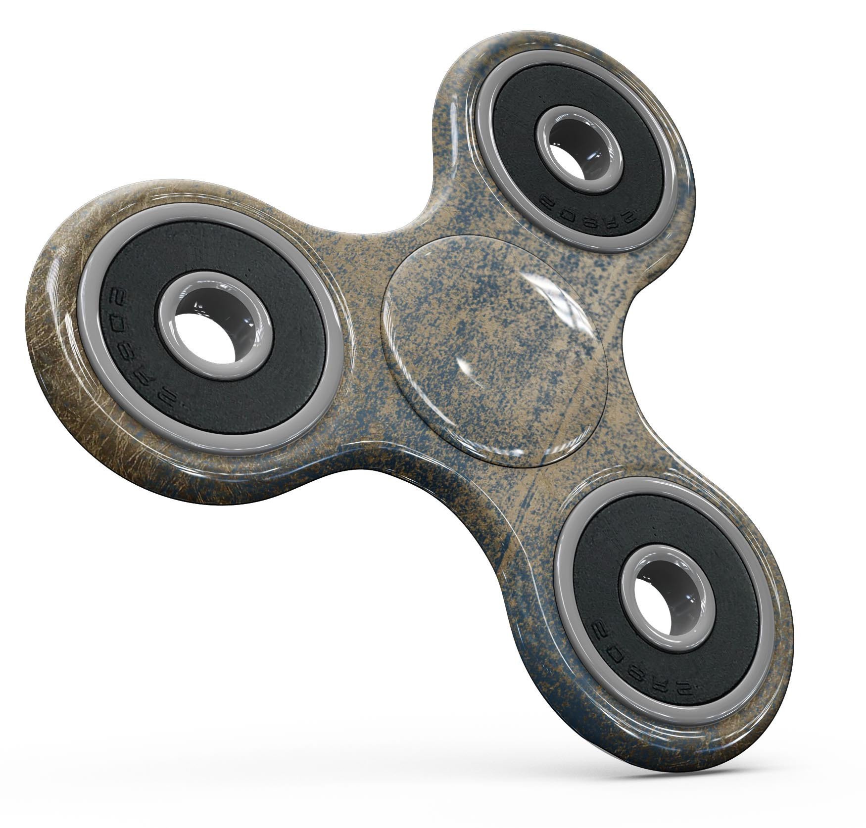 Gold Scratched Foil v3 Full-Body Skin-Kit for fidget spinner, showcasing a stylish and durable design.