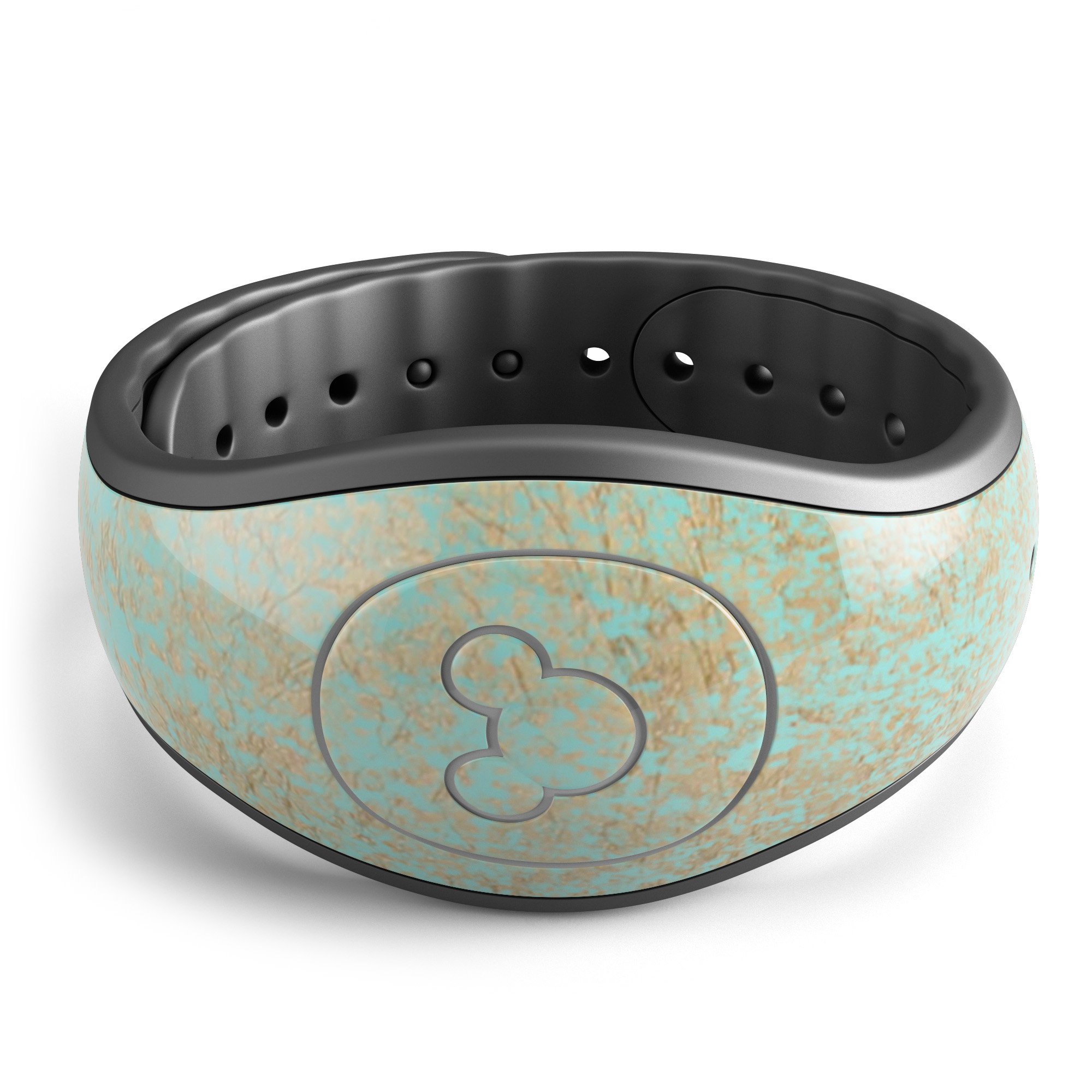 Gold Scratched Foil decal skin wrap kit for Disney Magic Band, showcasing a stylish design and high-quality finish.