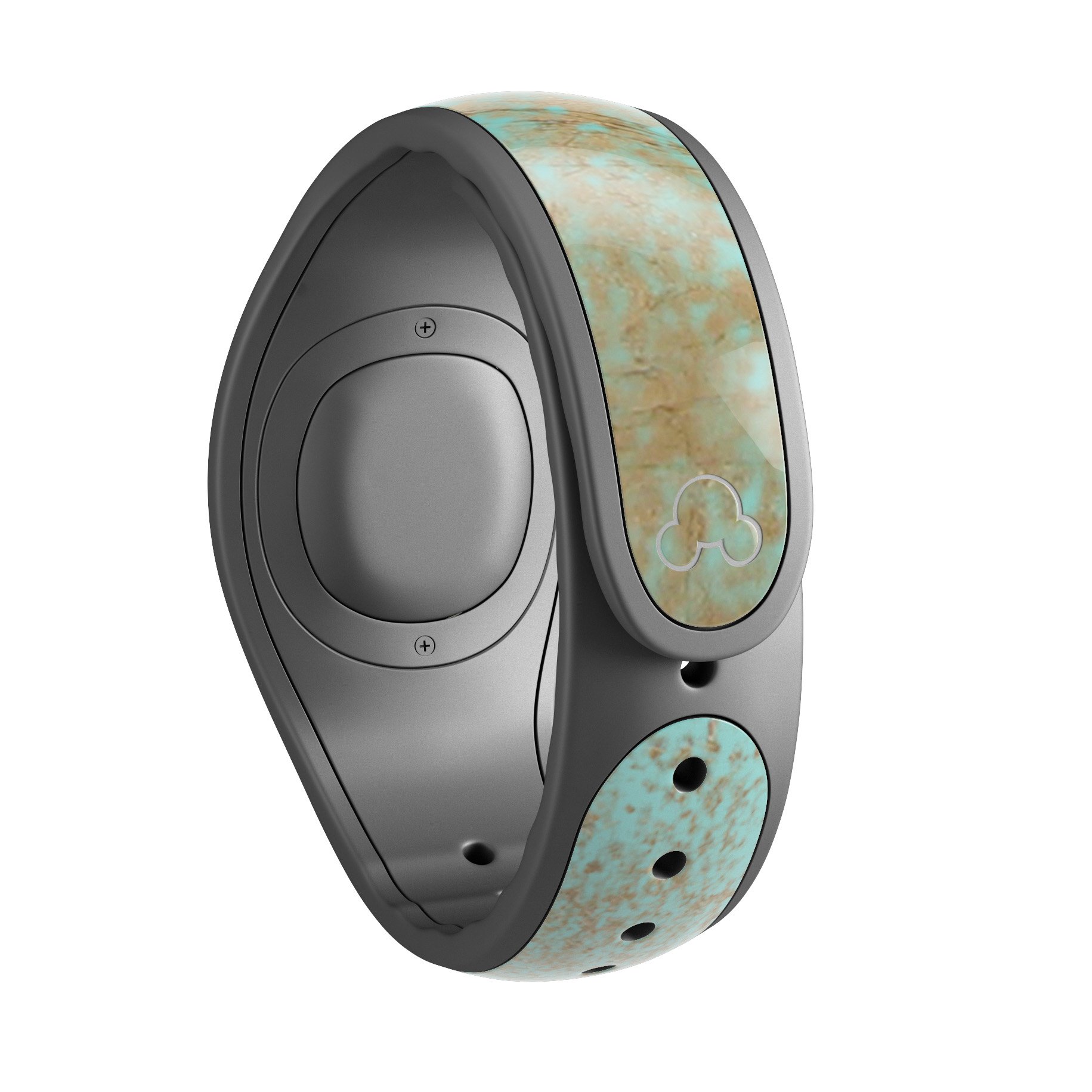 Gold Scratched Foil decal skin wrap kit for Disney Magic Band, showcasing a stylish design and high-quality finish.