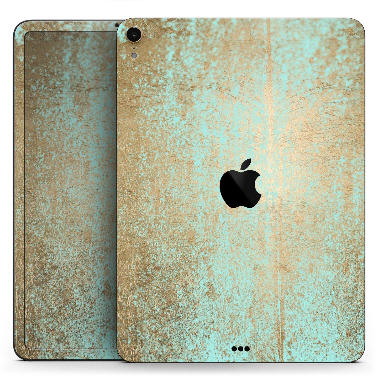 Gold Scratched Foil skin decal for Apple iPad Pro, showcasing a stylish design with premium 3M materials.