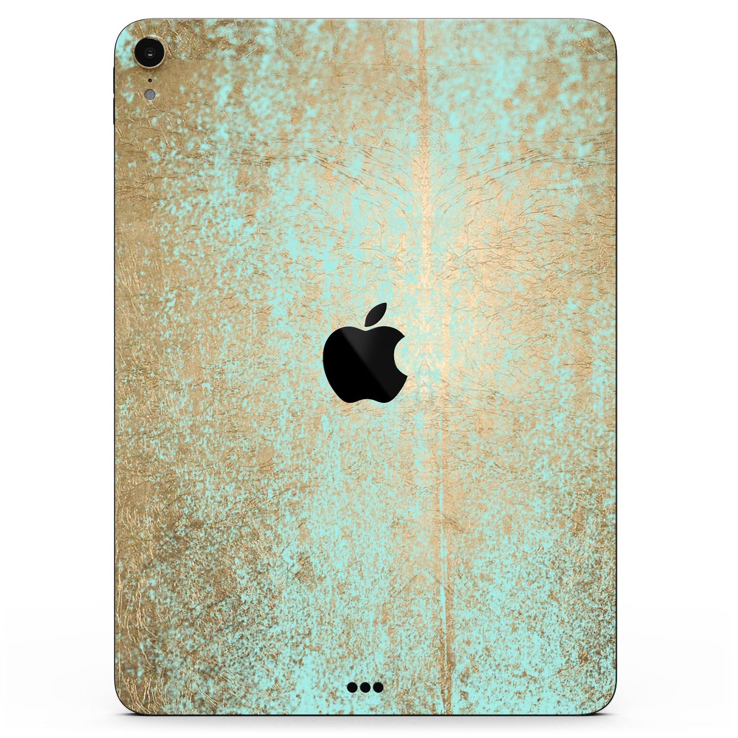 Gold Scratched Foil skin decal for Apple iPad Pro, showcasing a stylish design with premium 3M materials.