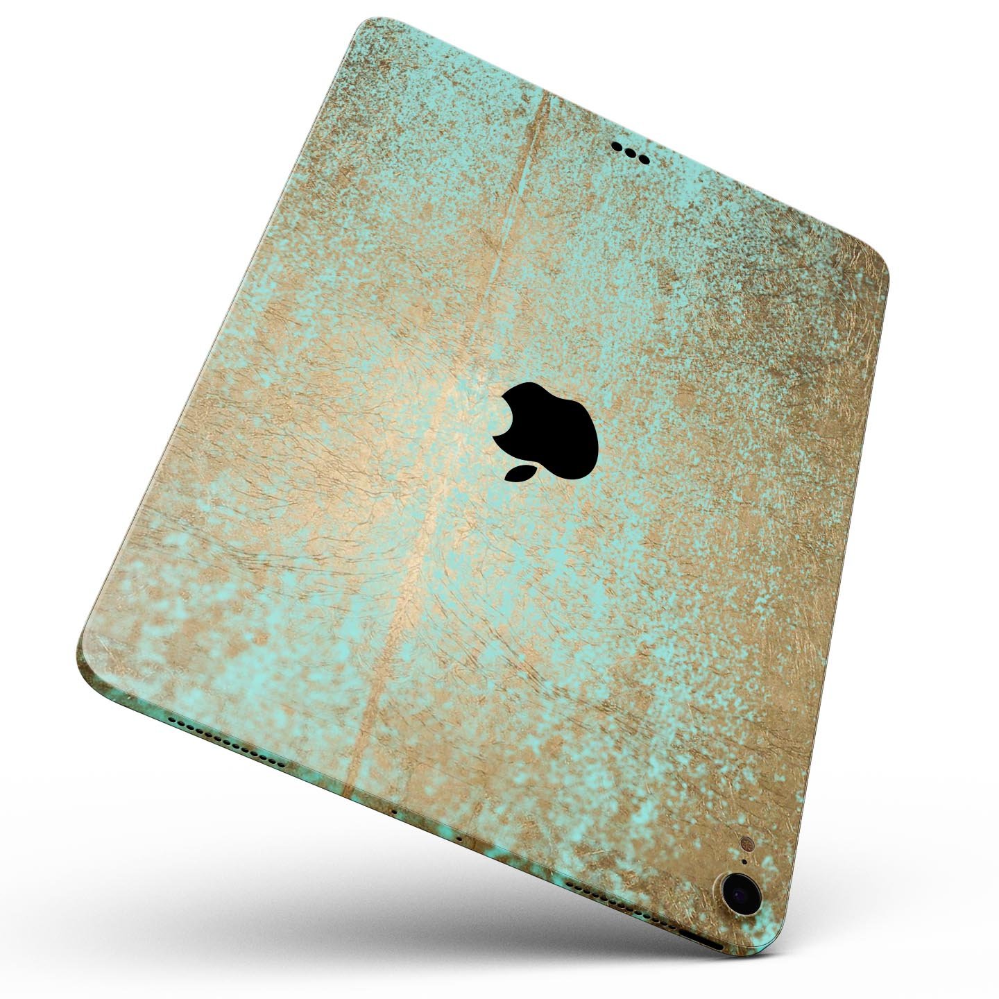 Gold Scratched Foil skin decal for Apple iPad Pro, showcasing a stylish design with premium 3M materials.