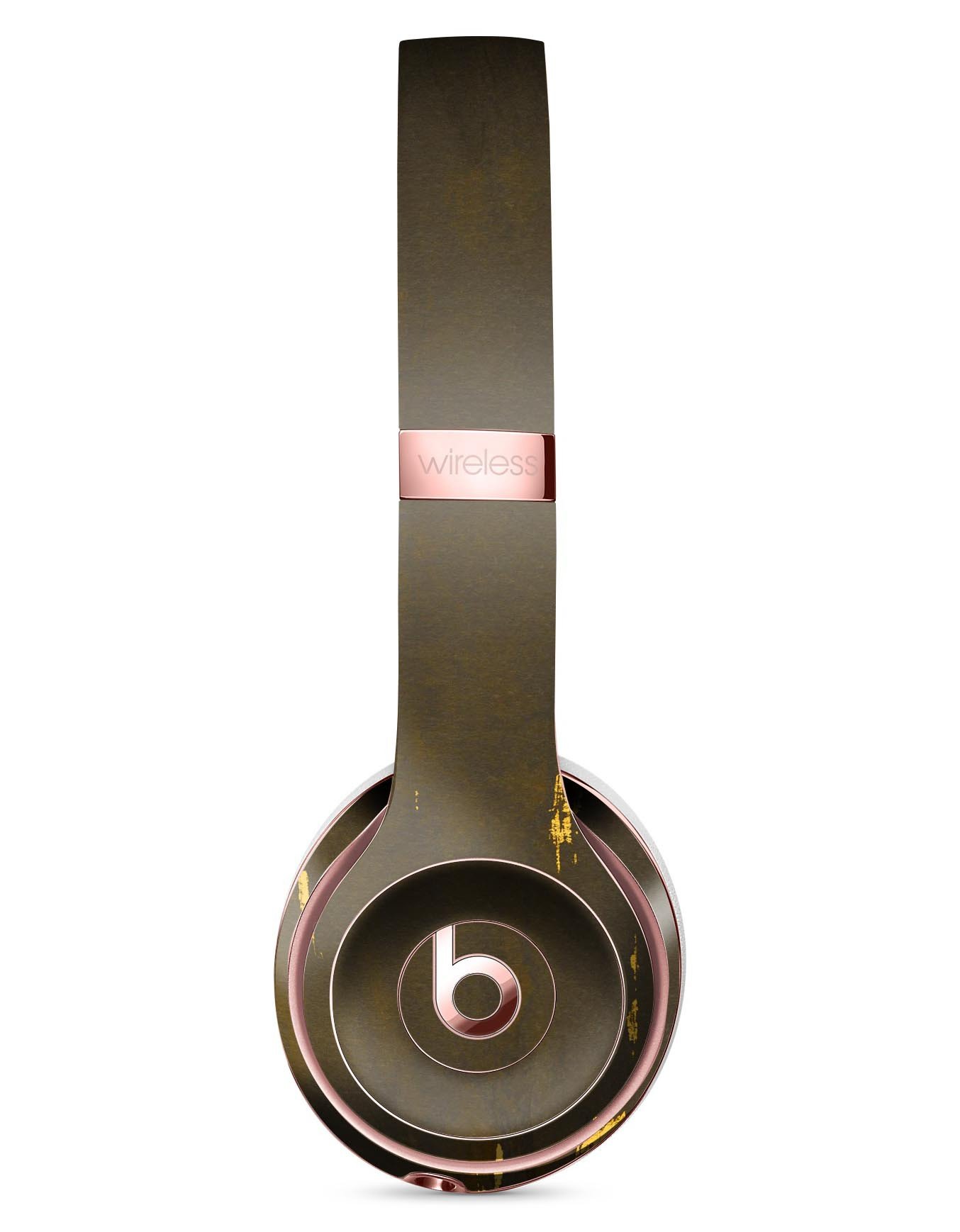 Gold Standard WaterColor Brushed V2 Skin Kit for Beats by Dre Solo 3 Wireless Headphones, showcasing vibrant colors and a sleek design.