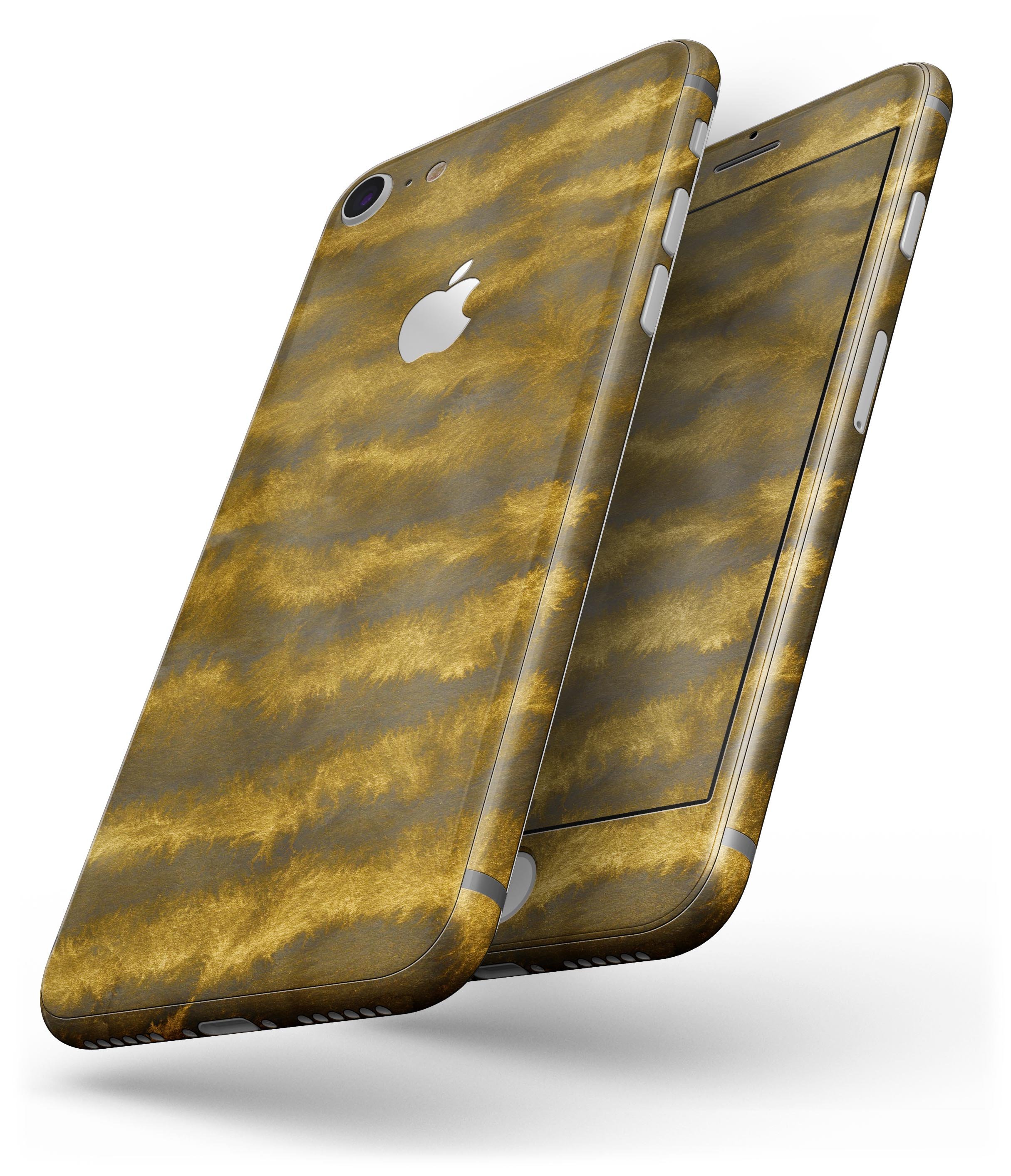 Gold Standard WaterColor Brushed V3 skin for iPhone 8 and 8 Plus, showcasing a vibrant watercolor design with a premium vinyl finish.