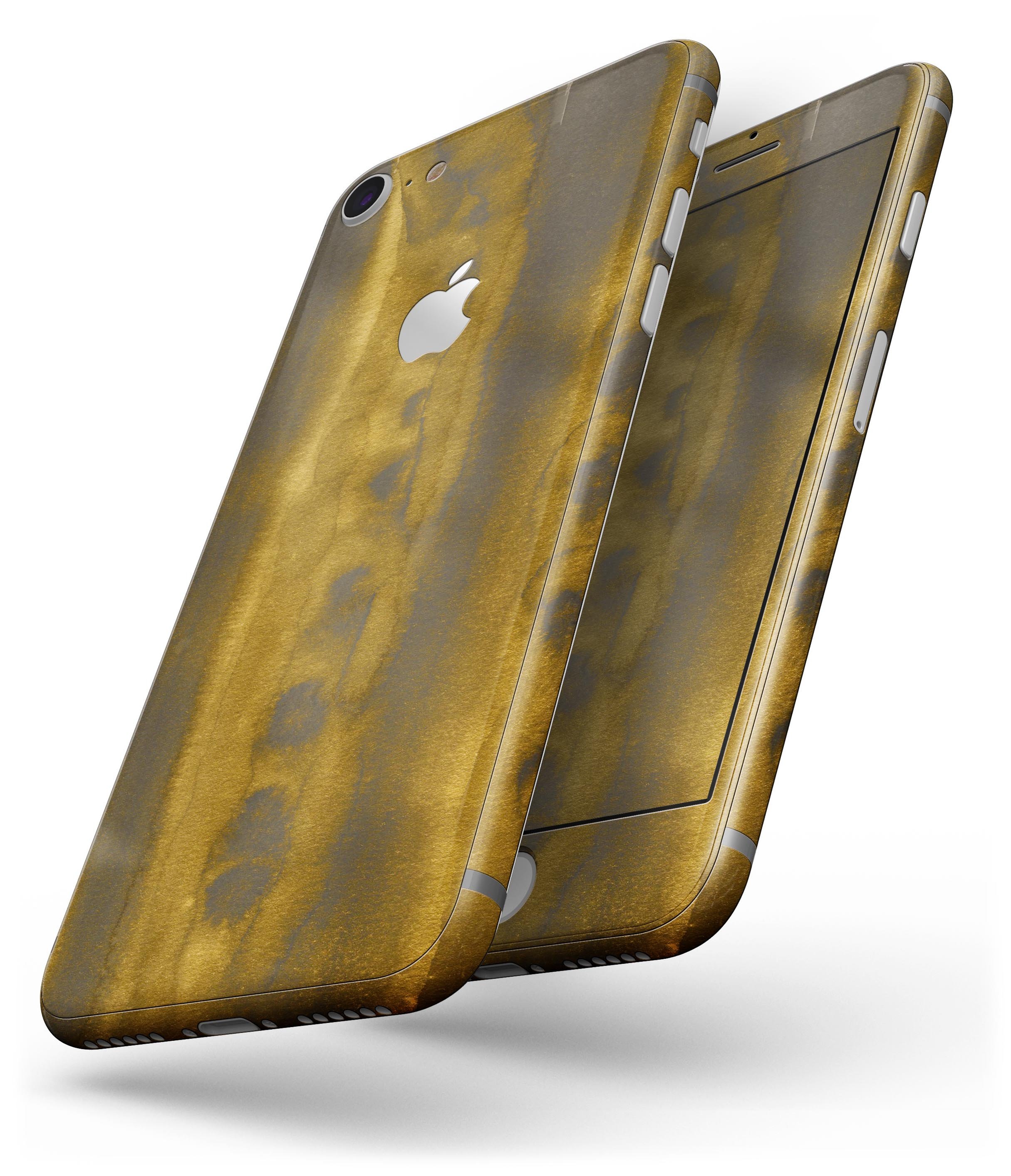 Gold Standard WaterColor Brushed V4 skin for iPhone 8 and 8 Plus, showcasing vibrant colors and a sleek design.