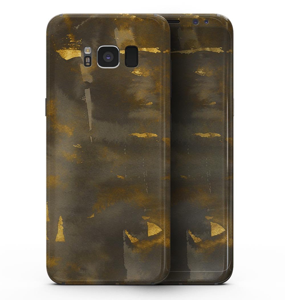 Gold Standard WaterColor Flake V1 skin for Samsung Galaxy S8, showcasing vibrant colors and a sleek design.