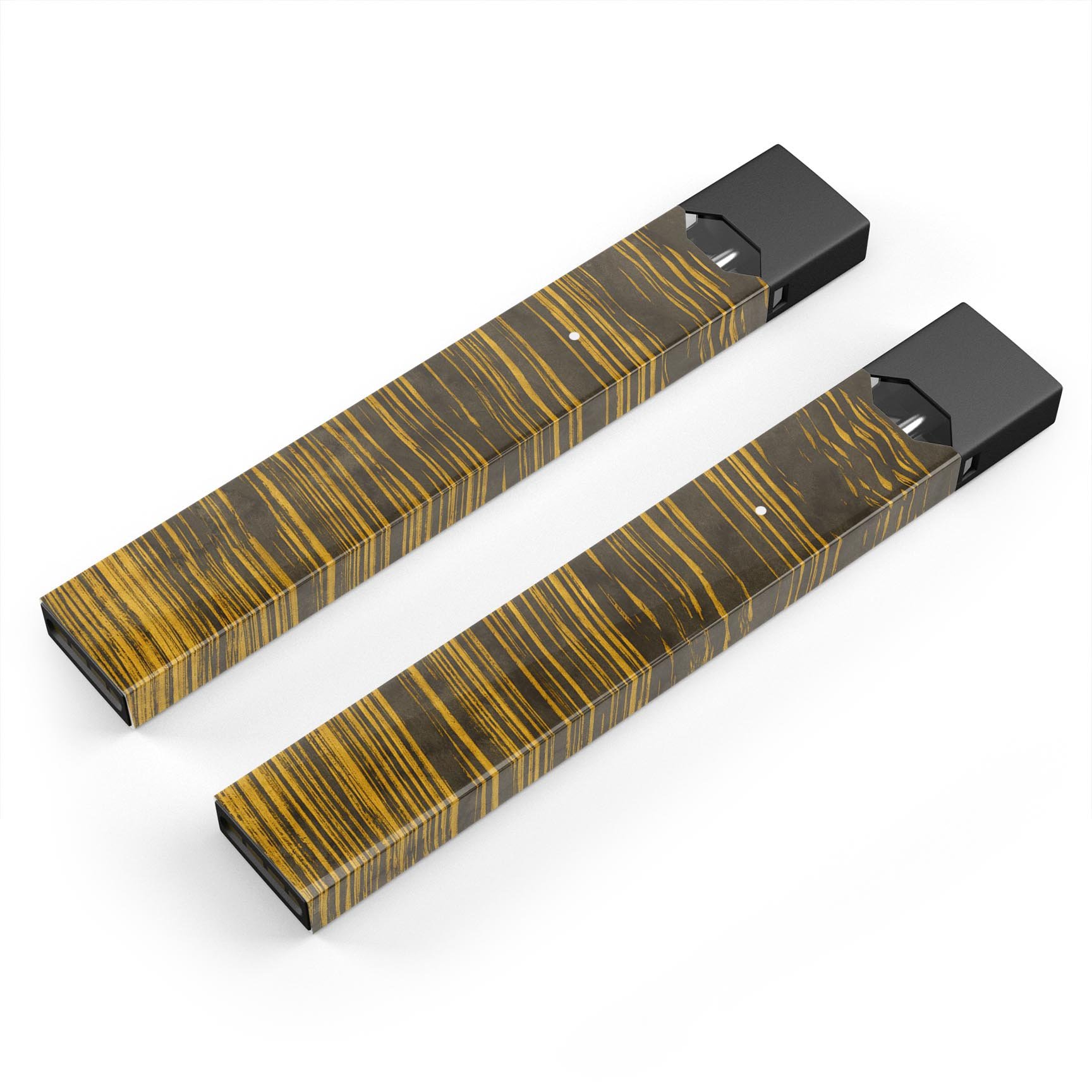 Gold Standard ZebraWood V2 skin-wrap for JUUL device, featuring a stylish zebra wood design and precision cut for a perfect fit.