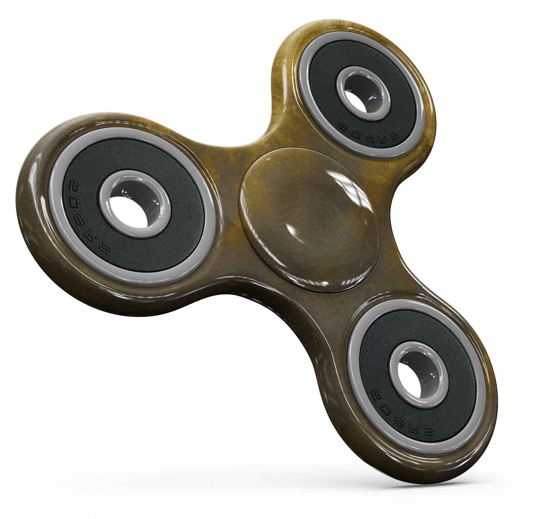 Golden Avalanche full-body skin kit for fidget spinner, showcasing vibrant colors and unique design.