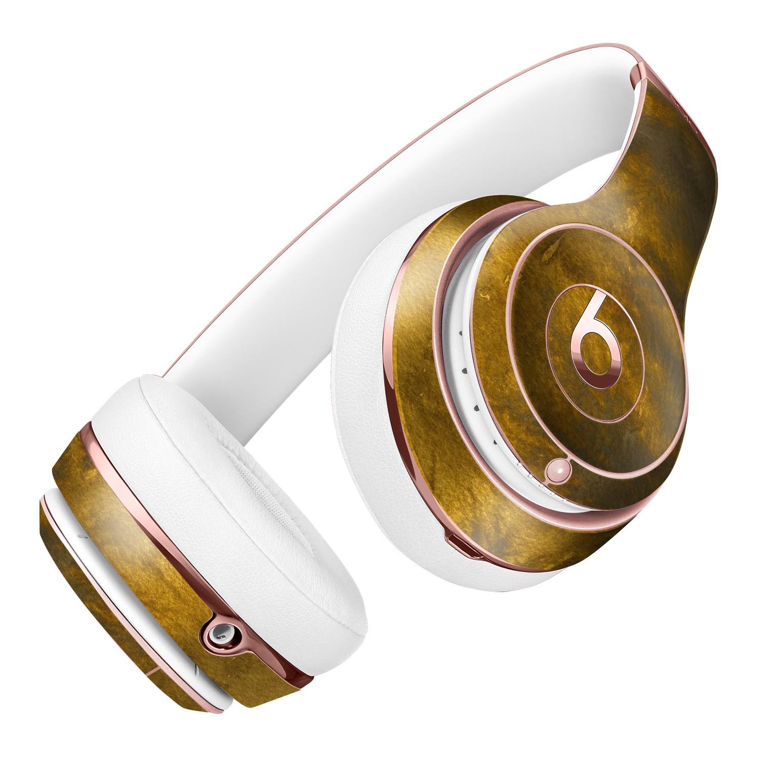 Golden Avalanche Full-Body Skin Kit for Beats by Dre Solo 3 Wireless Headphones, showcasing vibrant design and premium vinyl material.