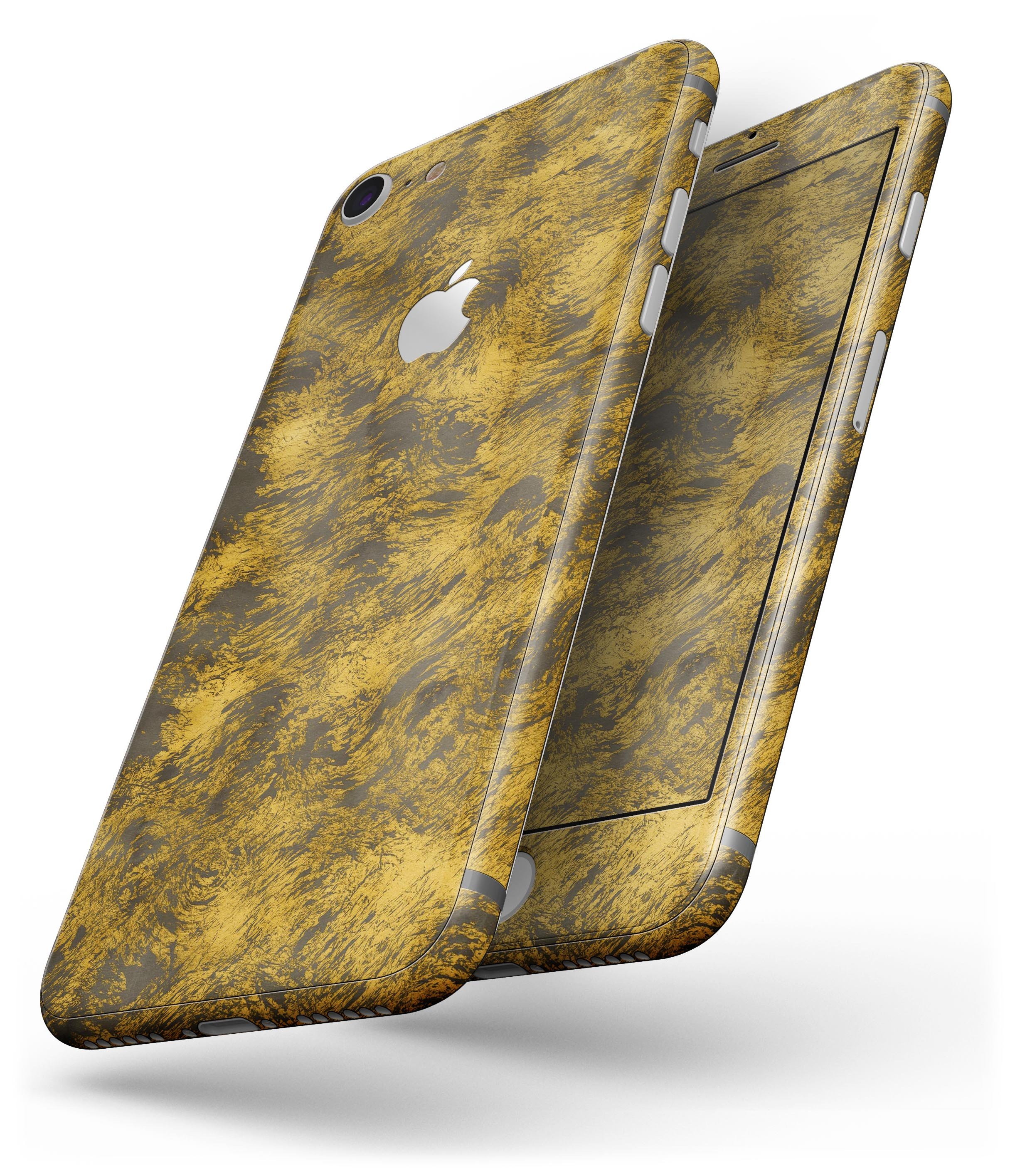 Golden Brush Fire V1 skin for iPhone 8 and 8 Plus, showcasing a stylish design with vibrant colors and a sleek finish.