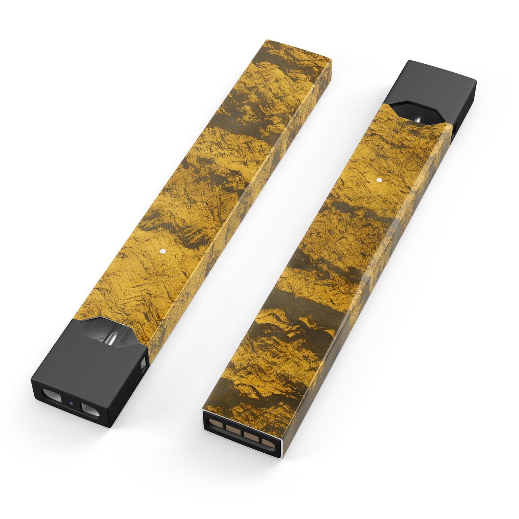 Golden Burnt Ramen V1 skin-wrap sticker for JUUL device, featuring vibrant colors and a protective design.