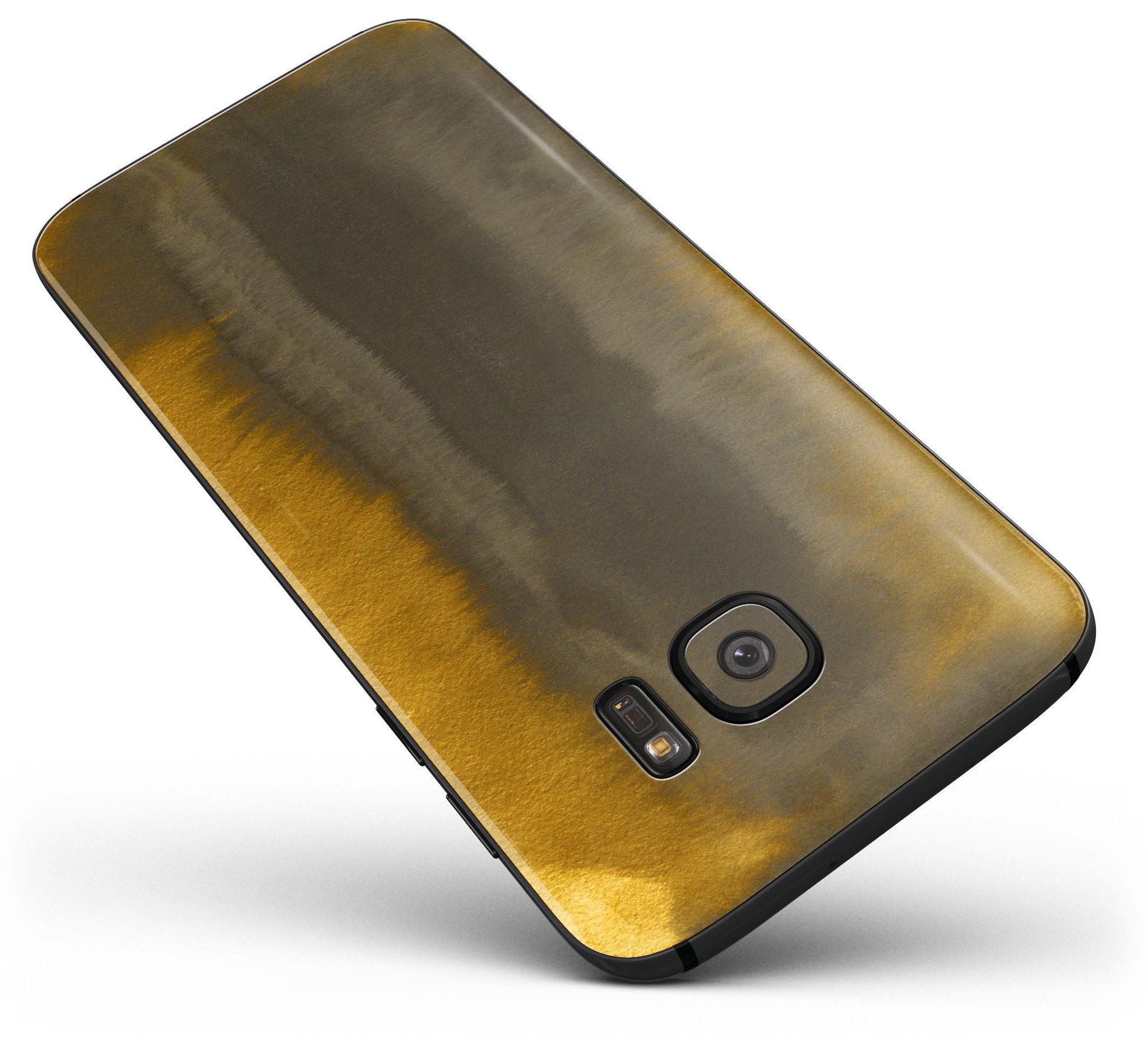 Golden Corners V2 Full Body Skin-Kit for Samsung Galaxy S7 and S7 Edge, showcasing its sleek design and premium vinyl material.