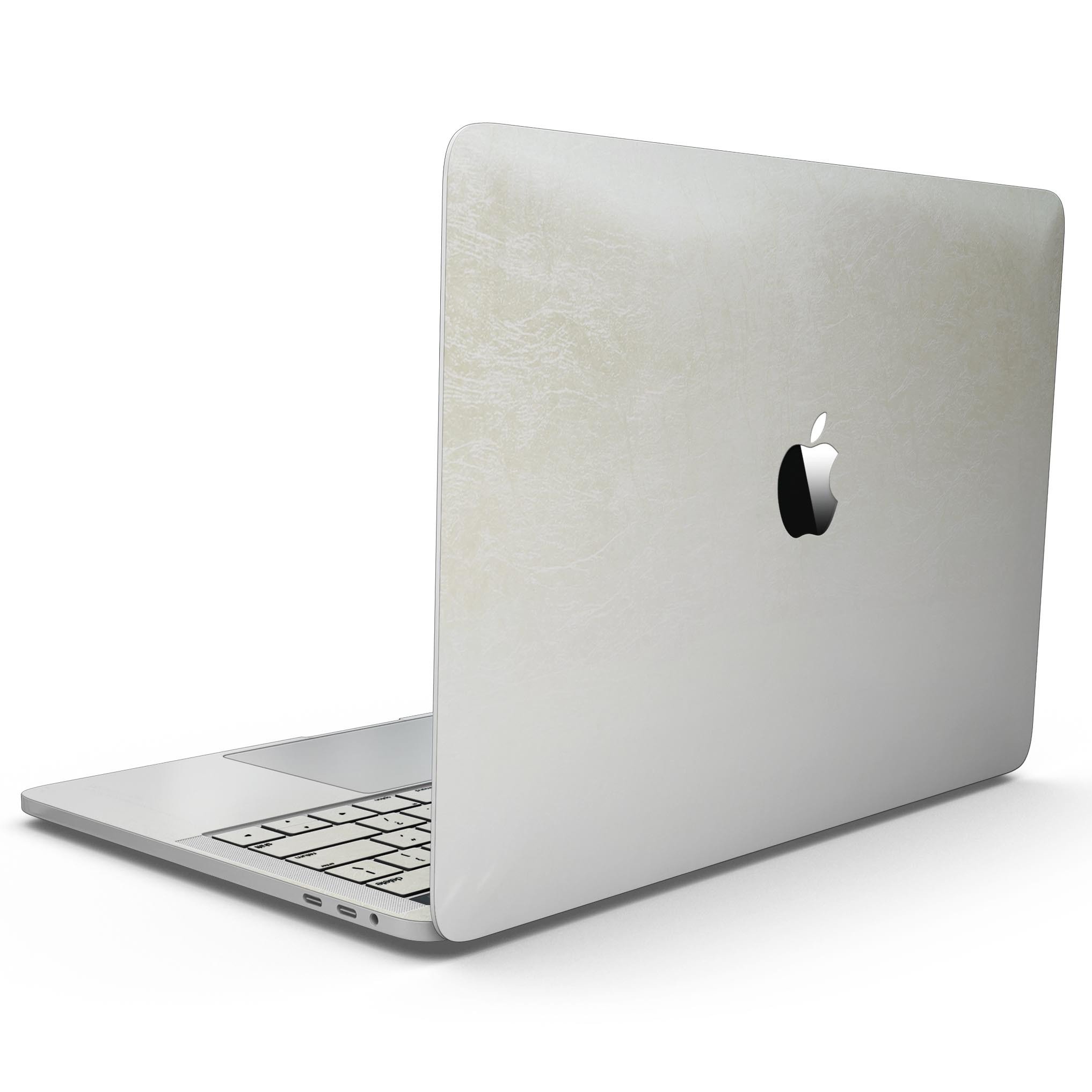 Golden Fade to White skin kit for MacBook Pro with Touch Bar, showcasing a stylish design and premium vinyl material.