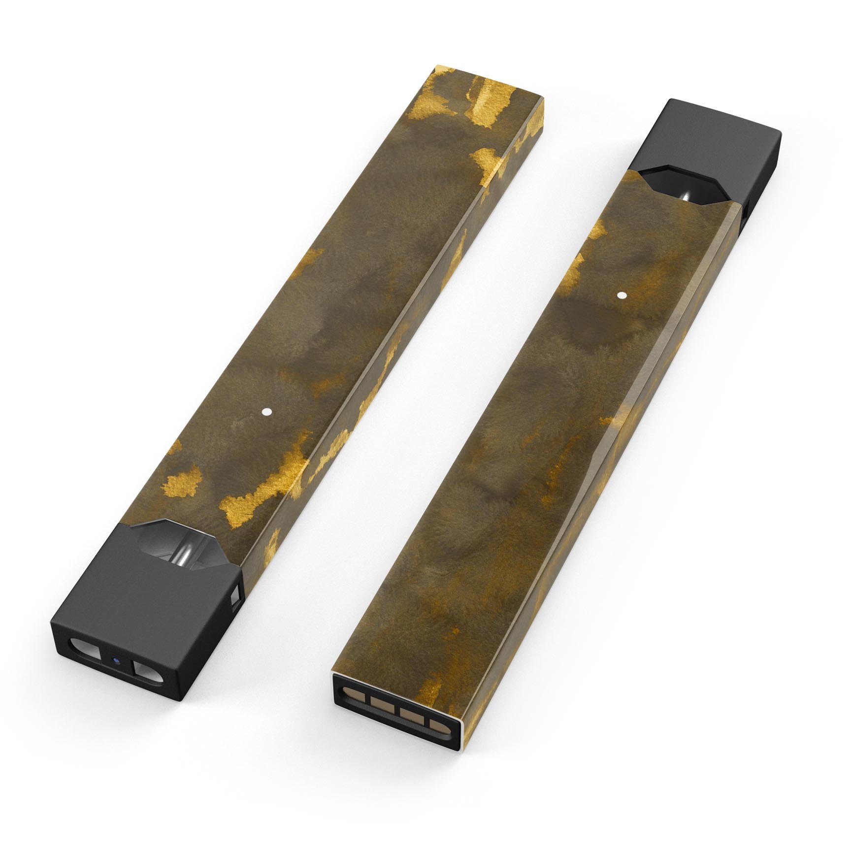 Golden Giraffe Pattern V2 skin-wrap sticker designed for JUUL vaping device, showcasing a stylish giraffe print.