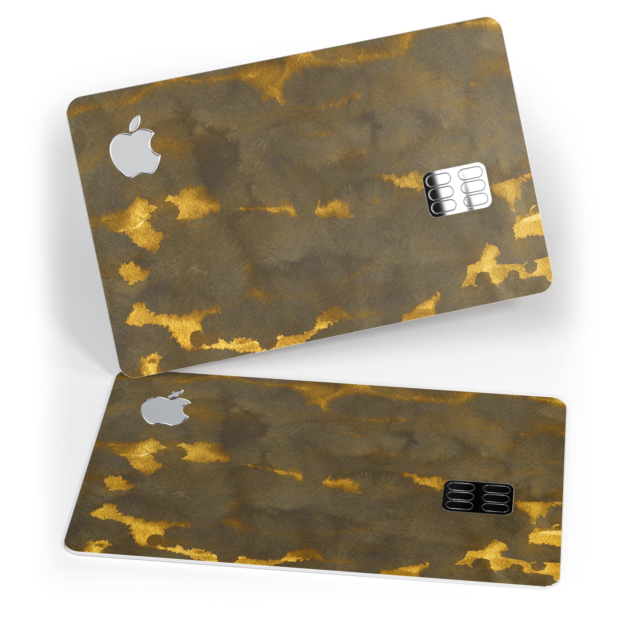 Golden Giraffe Pattern V2 decal skin for Apple Card, showcasing a stylish design and premium quality.