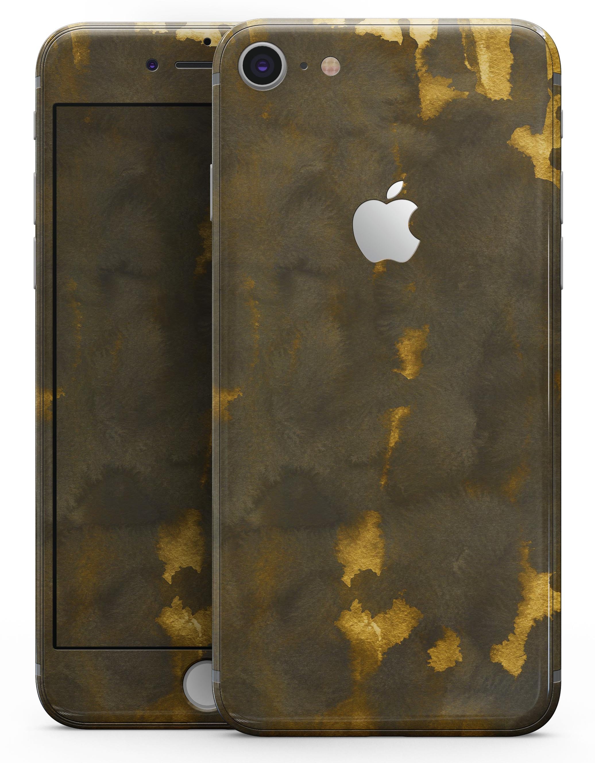 Golden Giraffe Pattern V2 skin for iPhone 8 and 8 Plus, showcasing a stylish giraffe print design on a sleek device.