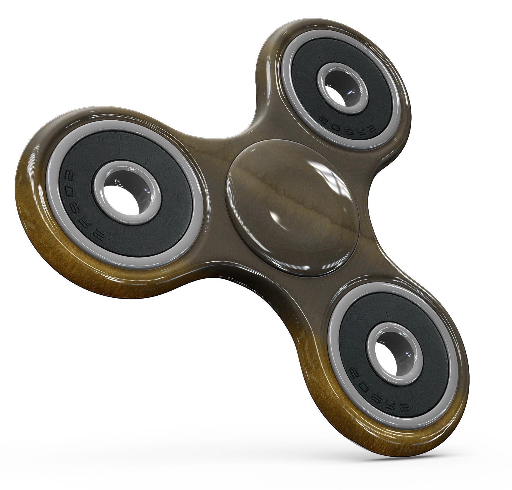 Golden Micro Field Full-Body Fidget Spinner Skin-Kit showcasing vibrant design and premium vinyl material for protection.