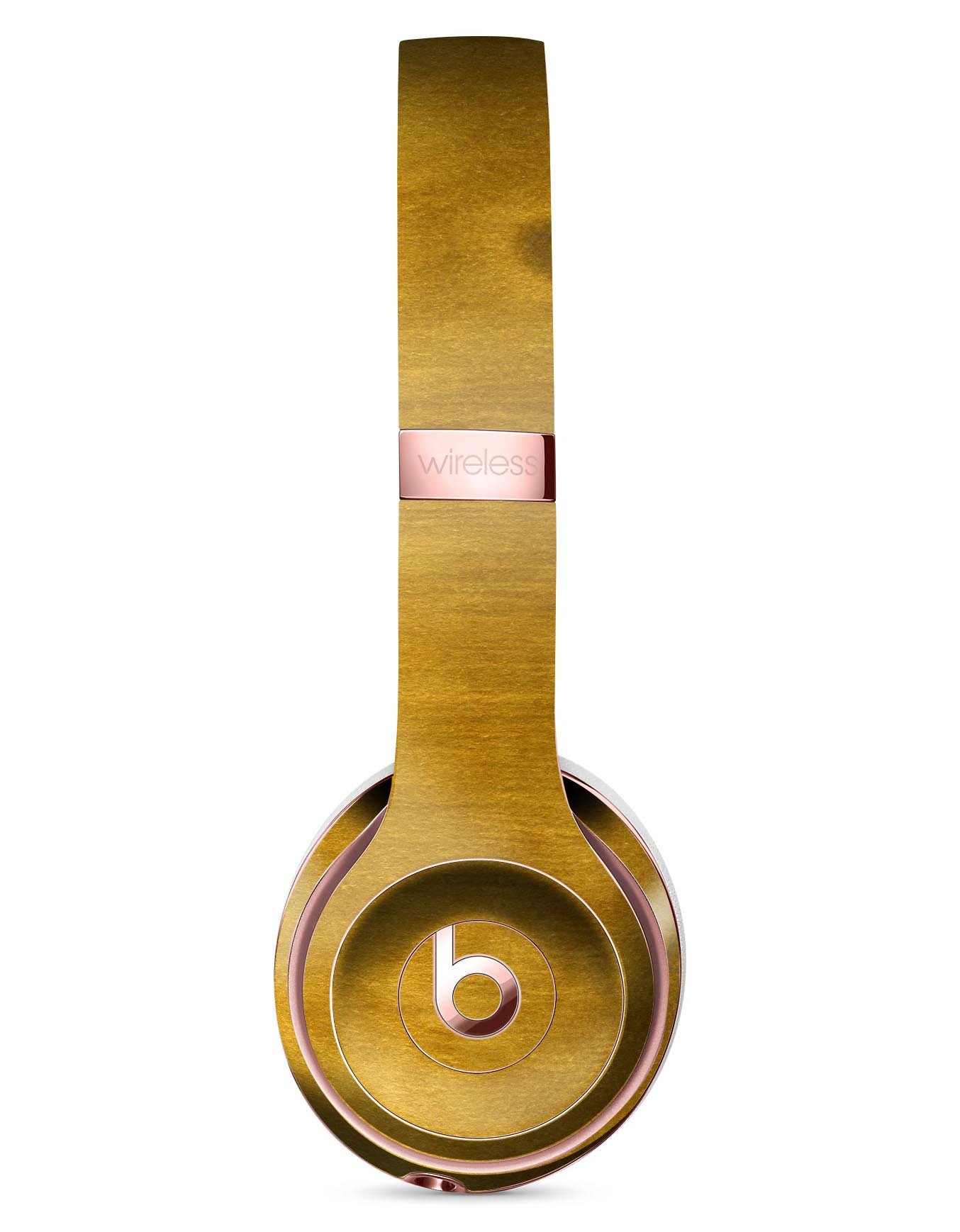 Golden Weeping Willow Skin Kit for Beats by Dre Solo 3 Wireless Headphones, showcasing vibrant design and protective vinyl material.