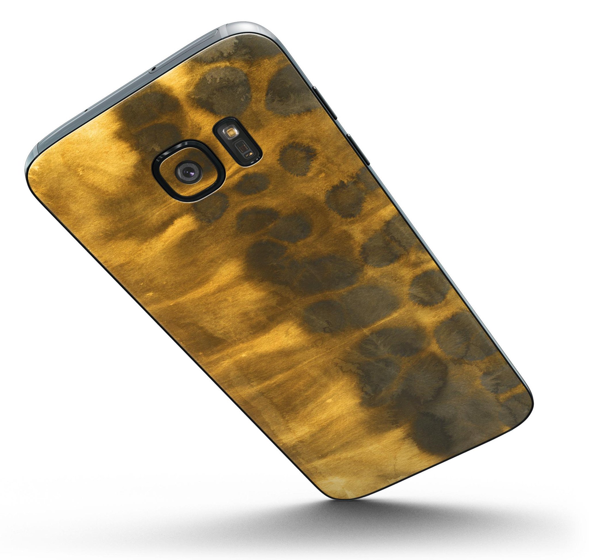 Golden Wheat Field Caverns skin kit for Samsung Galaxy S7 and S7 Edge, showcasing premium vinyl design and full-body coverage.