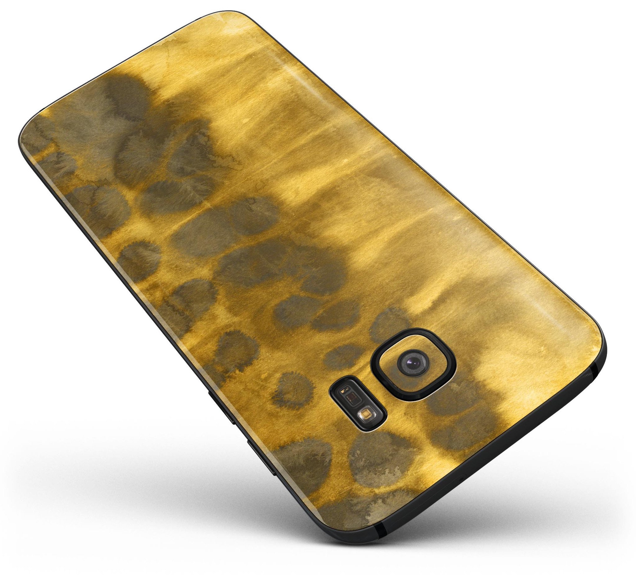 Golden Wheat Field Caverns skin kit for Samsung Galaxy S7 and S7 Edge, showcasing premium vinyl design and full-body coverage.