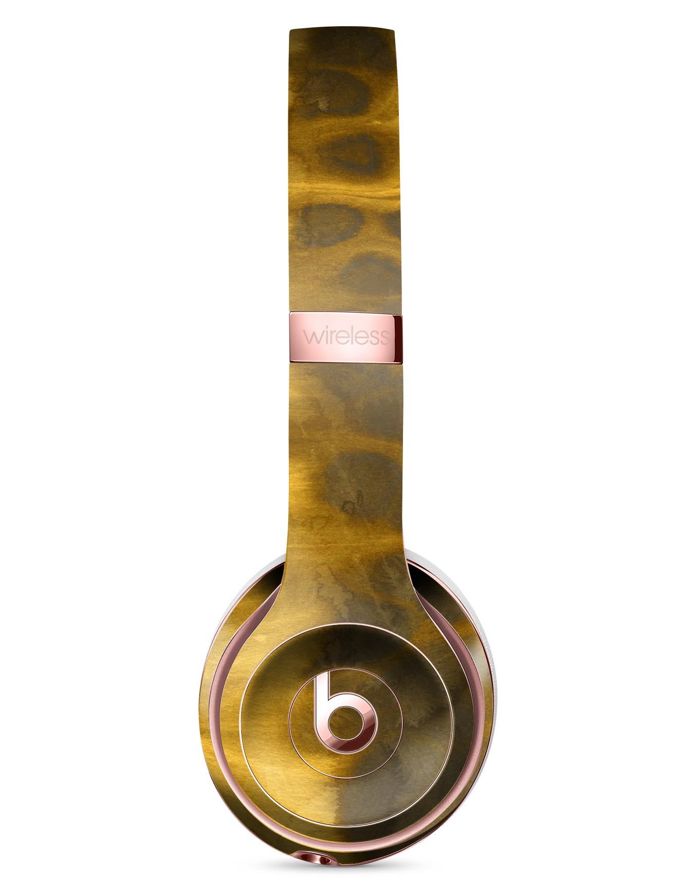 Golden Wheat Field Caverns Full-Body Skin Kit for Beats by Dre Solo 3 Wireless Headphones, showcasing a stylish design and premium vinyl material.