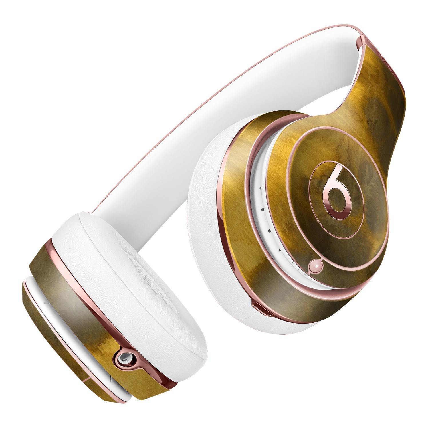 Golden Wheat Field Caverns Full-Body Skin Kit for Beats by Dre Solo 3 Wireless Headphones, showcasing a stylish design and premium vinyl material.