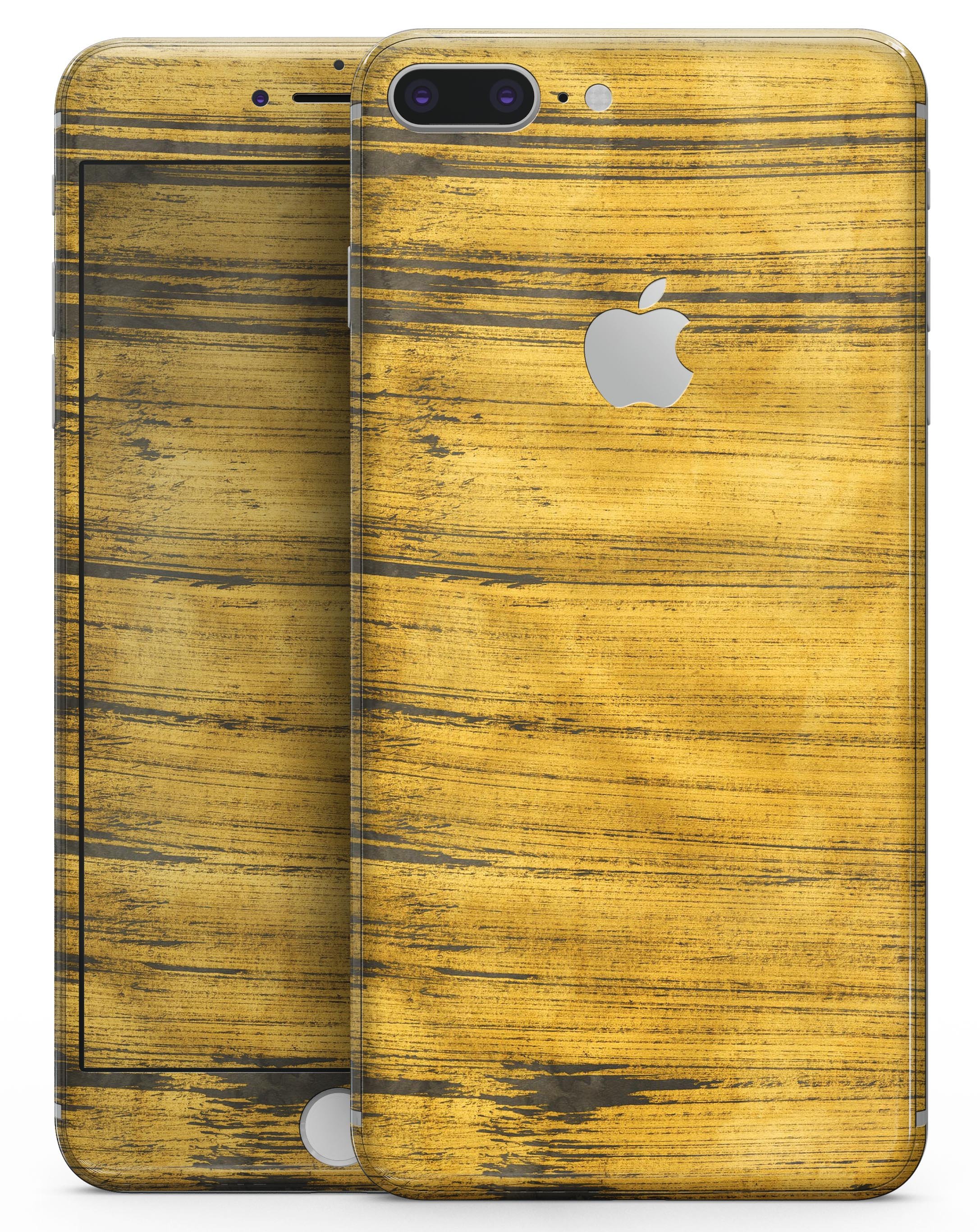 Golden Wheat Lines skin for iPhone 8 and 8 Plus, showcasing a stylish design with a premium vinyl finish.