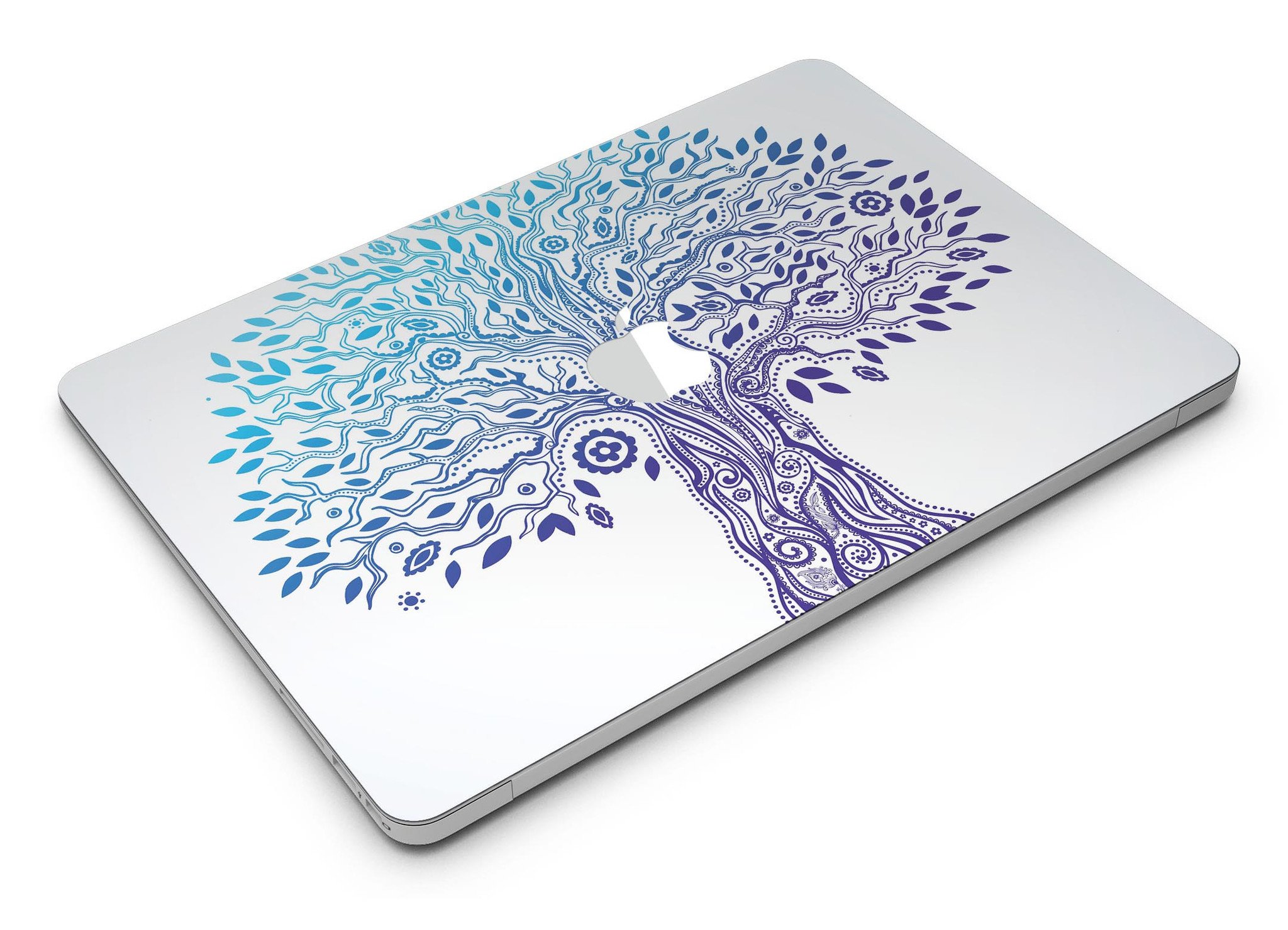 Gradiated Tree of Life MacBook Air Skin Kit showcasing vibrant colors and sleek design on a MacBook Air.