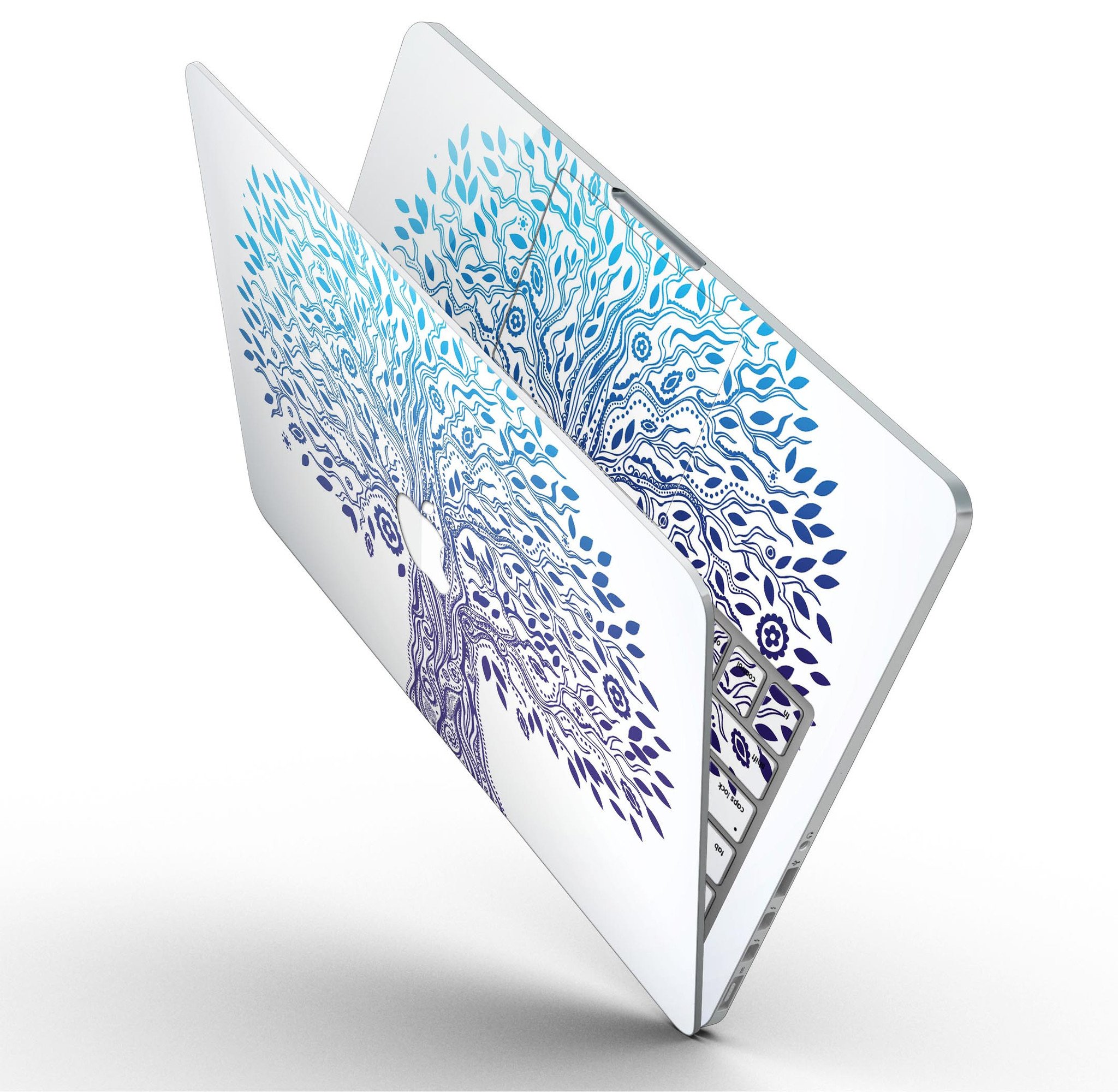 Gradiated Tree of Life skin for MacBook Pro with Retina Display, showcasing vibrant colors and intricate design.