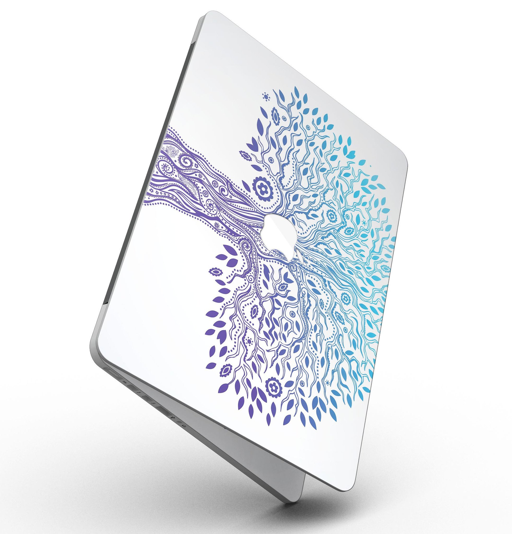 Gradiated Tree of Life skin for MacBook Pro with Retina Display, showcasing vibrant colors and intricate design.