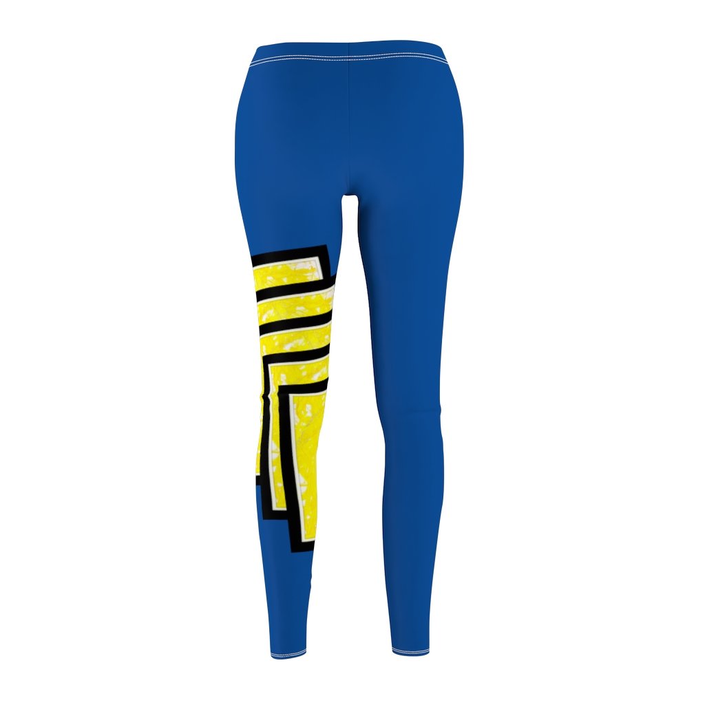 A pair of vibrant Graphic Active Casual Leggings featuring a skinny fit design, made from soft brushed suede material.