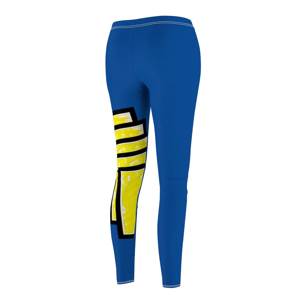 A pair of vibrant Graphic Active Casual Leggings featuring a skinny fit design, made from soft brushed suede material.