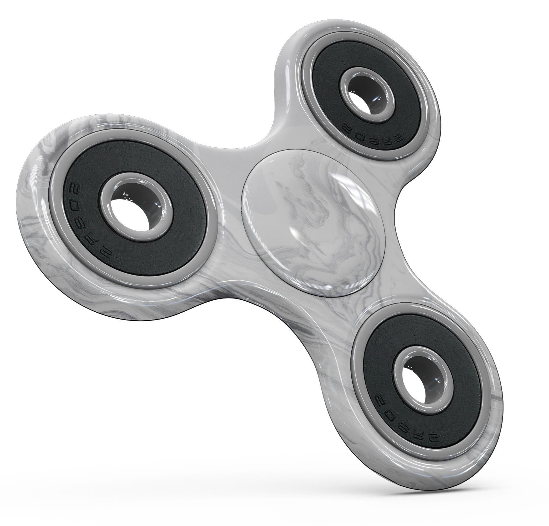 Gray 11 Textured Marble Full-Body Fidget Spinner Skin-Kit showcasing its premium vinyl texture and design.