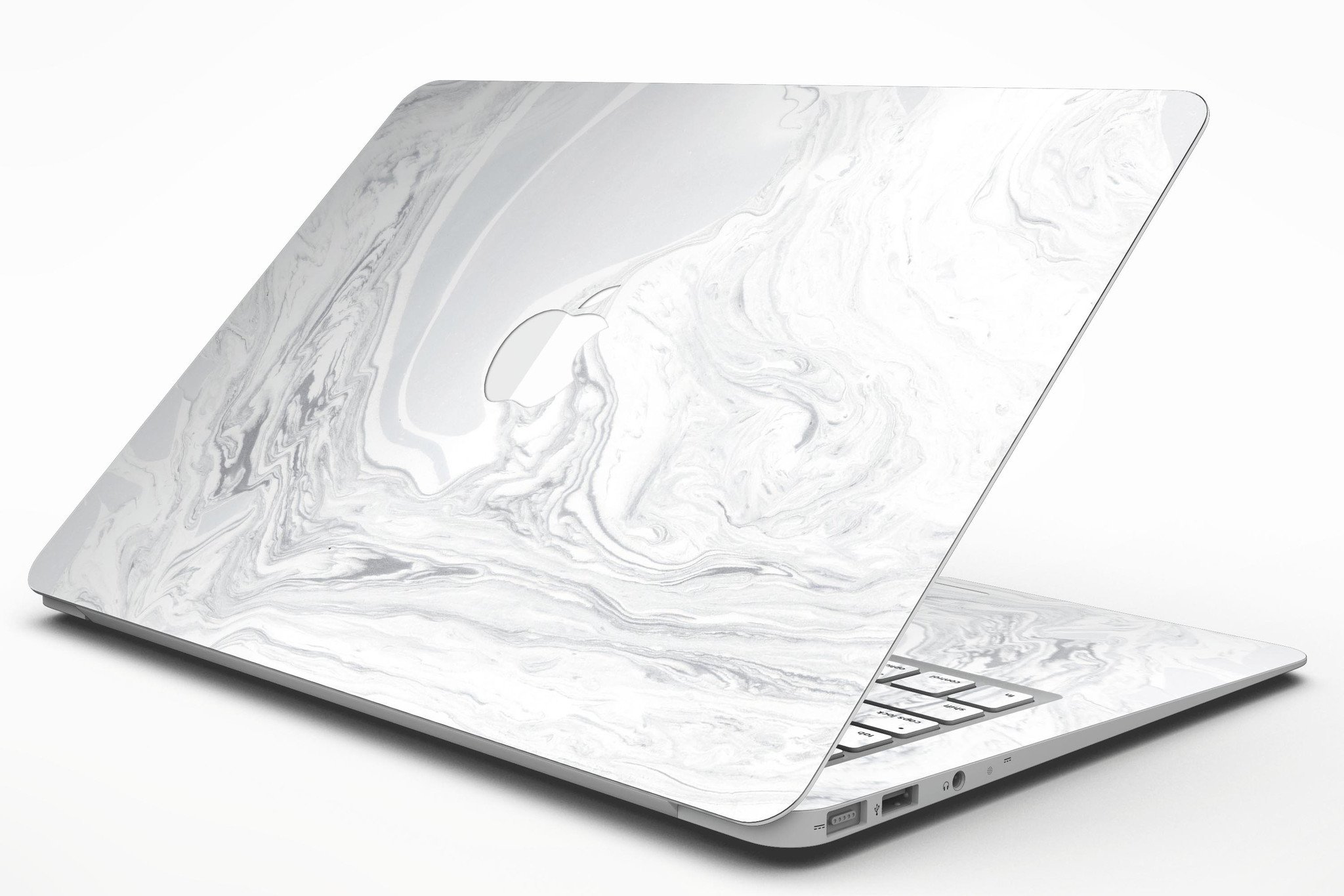 Gray 11 Textured Marble Skin Kit for MacBook Air, showcasing a stylish marble design that enhances device appearance and provides protection.